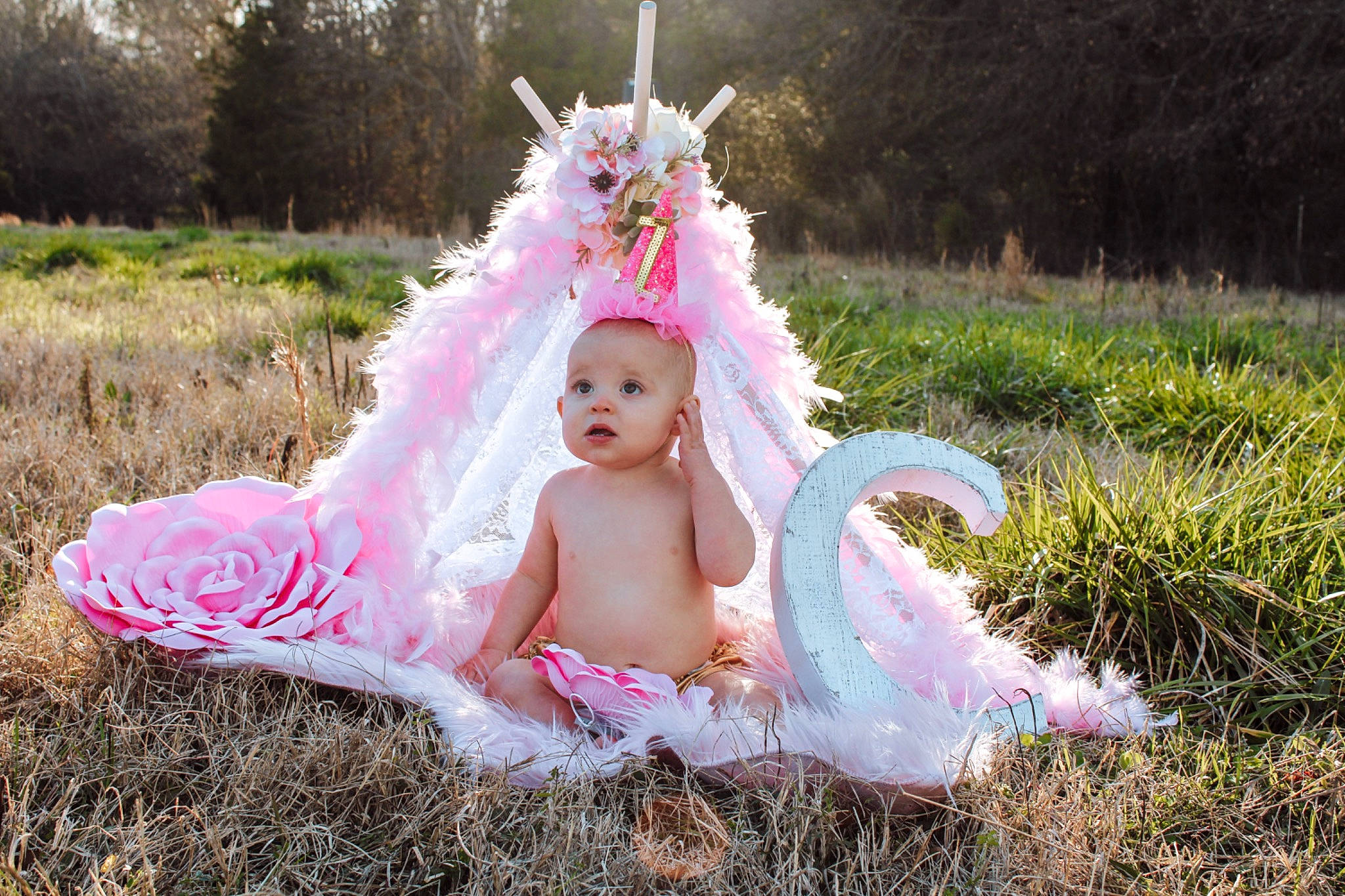 Campbell is registered to the contest to win money with this photo: costume, fictional_character, fun, person, pink, unicorn