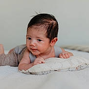Kaden Daniel joined the competition — help win amazing prizes! baby, bed, bedroom, blanket, bodypart, crawling, cushion, face, finger, furniture, hand, happy, head, homedecor, indoors, newborn, person, photography, portrait, smile