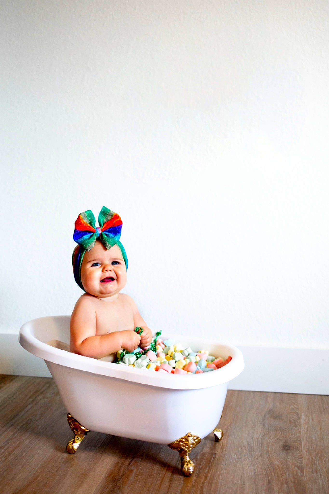 Skylar joined the competition — help win amazing prizes! baby, baby_products, baby_safety, baby_toddler_clothing, bathing, bathtub, cap, child, circle, fashion_accessory, fun, happy, headwear, joy, leisure, person, play, portrait_photography, recreation, sitting