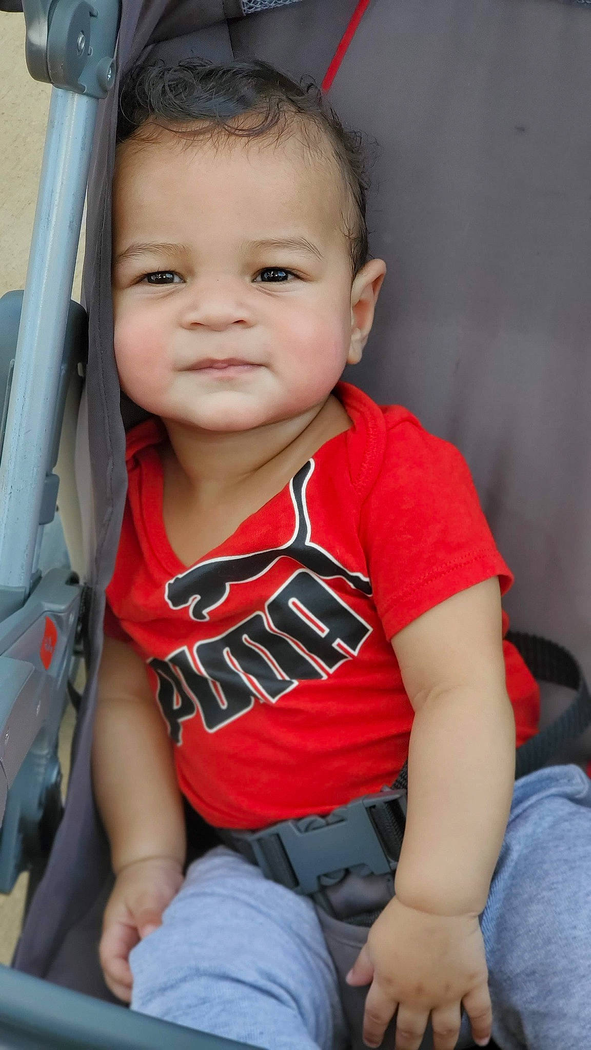 Jiraiya joined the competition — help win amazing prizes! baby, baby_carriage, baby_toddler_clothing, child, chin, cool, elbow, eyelash, flash_photography, hairstyle, happy, jeans, leisure, lip, neck, person, skin, sleeve, t_shirt, toddler