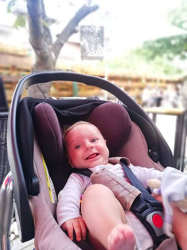 Nayan participe au concours pour gagner de l'argent avec cette photo : auto_part, baby, baby_carriage, baby_products, baby_toddler_clothing, child, comfort, fun, grass, hand, happy, joy, leisure, motor_vehicle, people_in_nature, person, recreation, sitting, skin, smile