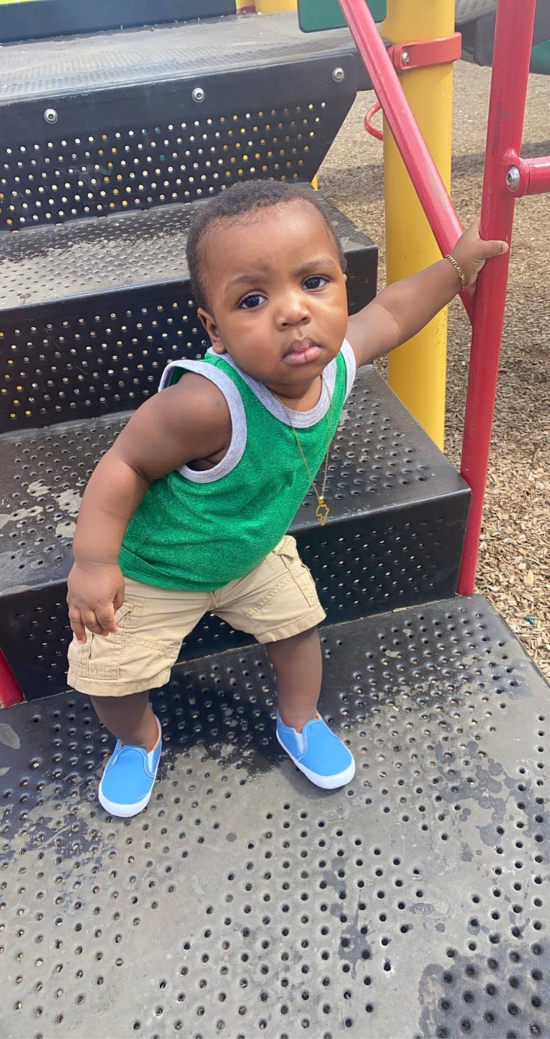 Calvin joined the competition — help win amazing prizes! baby, baby_toddler_clothing, child, city, electric_blue, flooring, foot, fun, happy, human_leg, leisure, pattern, person, play, shorts, sitting, sleeve, standing, t_shirt, thumb