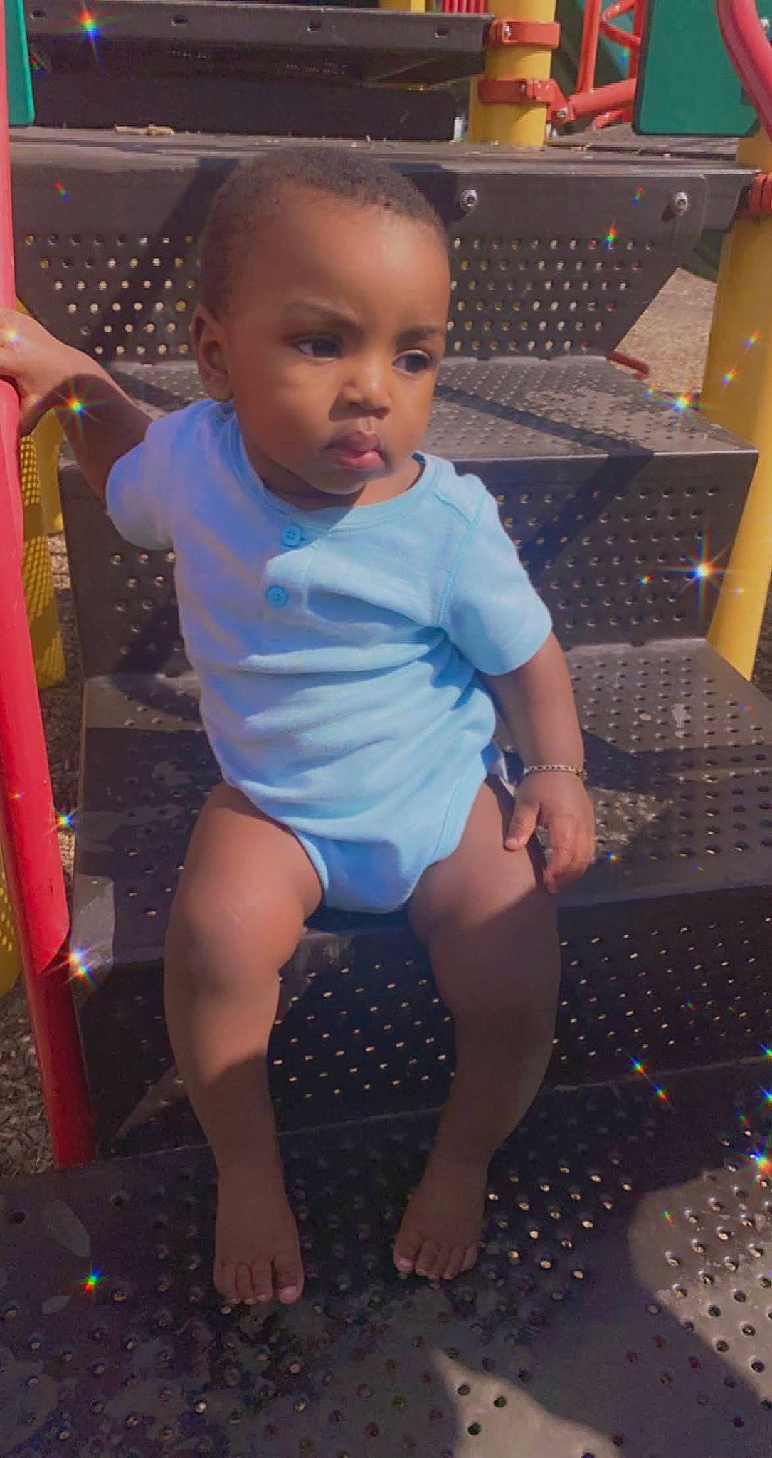 Calvin joined the competition — help win amazing prizes! baby, baby_toddler_clothing, black, blue, eye, flash_photography, fun, hairstyle, happy, head, iris, joint, leg, light, person, purple, shoulder, skin, standing, thigh