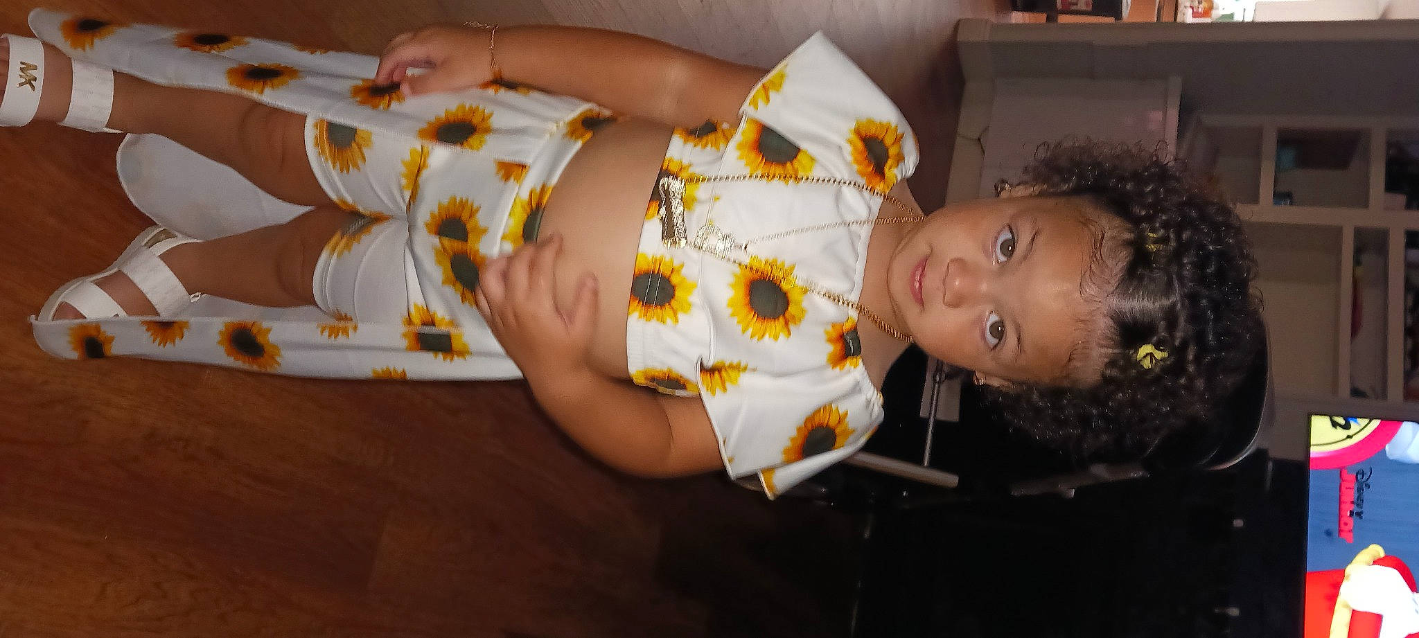 Heaven joined the competition — help win amazing prizes! abdomen, baby, baby_products, baby_toddler_clothing, child, event, fun, happy, human_leg, jewellery, nail, orange, party, pattern, person, skin, sunglasses, thigh, toddler, trunk