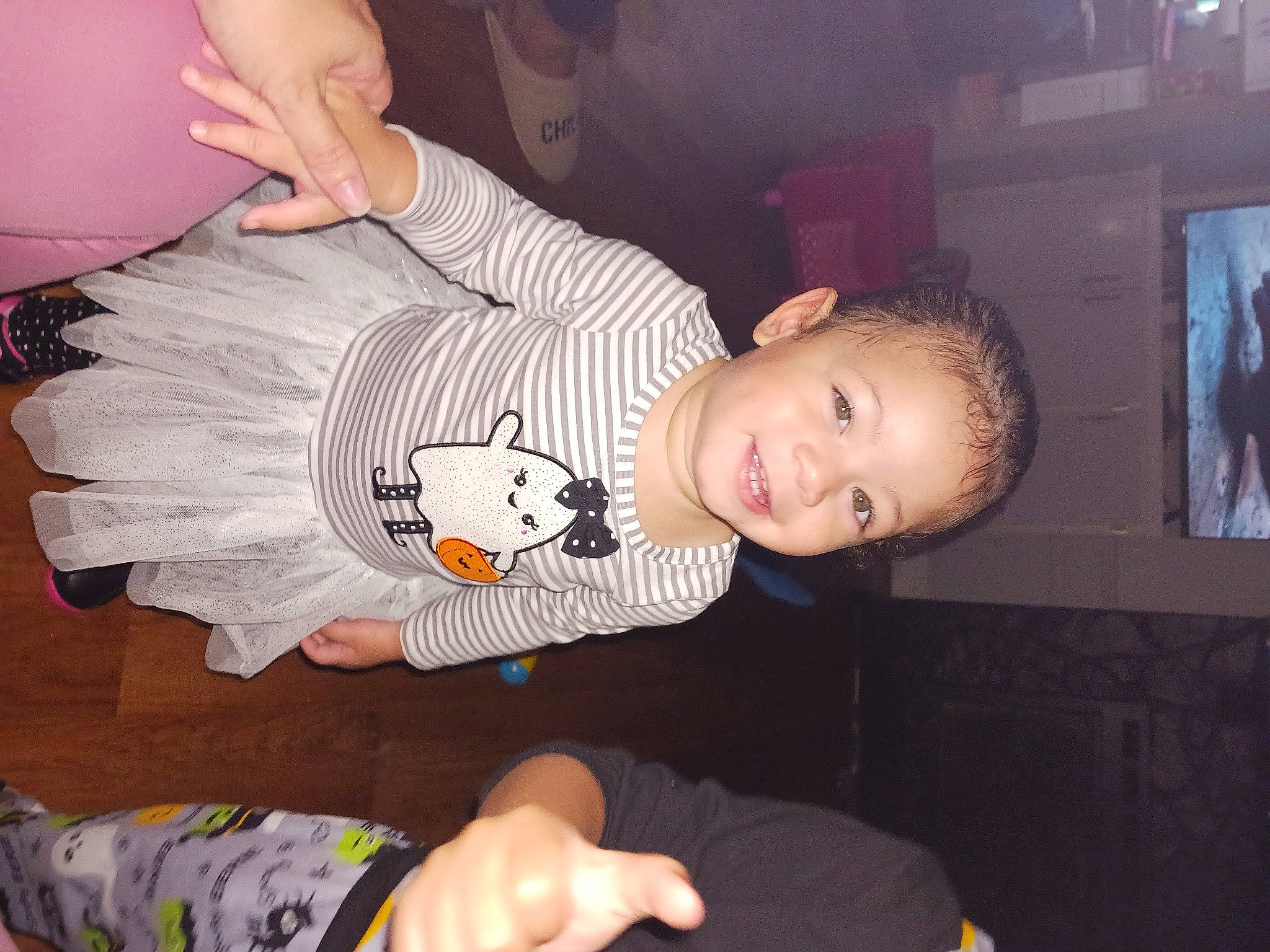 Heaven is registered to the contest to win money with this photo: baby, baby_toddler_clothing, cheek, child, comfort, cool, elbow, finger, fun, gesture, hairstyle, happy, joy, mouth, nail, person, room, sitting, sleeve, smile