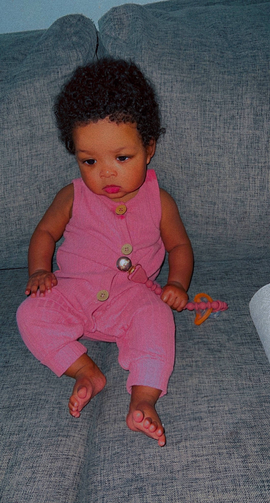 Chanel Clifton joined the competition — help win amazing prizes! baby, baby_toddler_clothing, cheek, chin, eye, face, finger, gesture, hair, hairstyle, head, human_body, iris, leg, lip, nose, person, skin, sleeve, thumb