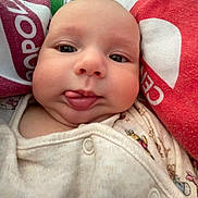 Spencer joined the competition — help win amazing prizes! baby, cartoon, cheeks, closeup, clothing, colorful, cute, expression, eyes, fabric, face, head, infant, mouth, nose, person, skin, soft, tongue, warm