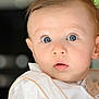 Charles a rejoint le concours — aidez-le/la à gagner de superbes lots ! baby, blue_eyes, child, close_up, curious, ear, expression, eyelashes, face, hair, head, indoor, innocent, mouth, person, portrait, skin, soft_light, white_clothing, young