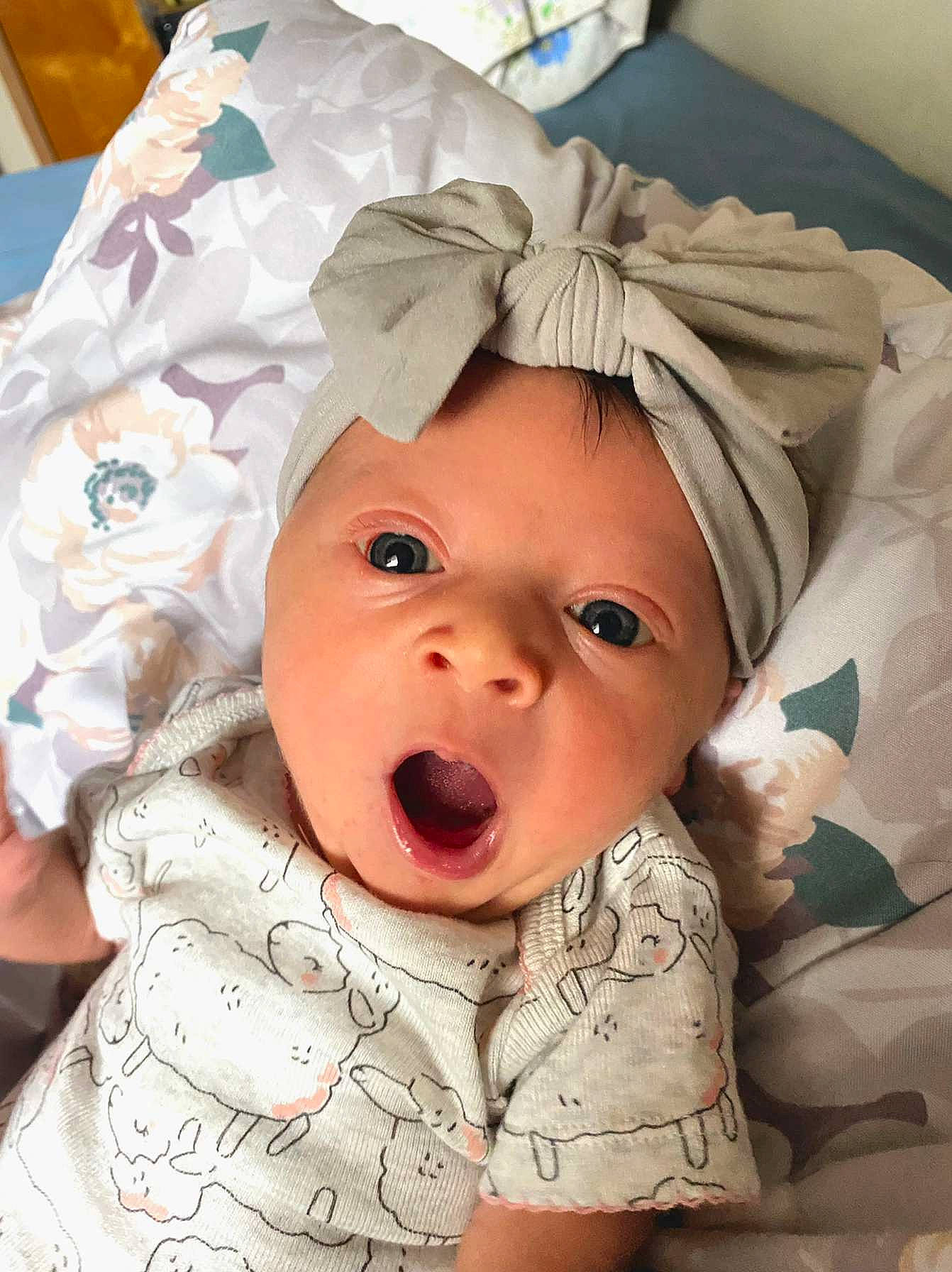 Malayah joined the competition — help win amazing prizes! baby, baby_toddler_clothing, cheek, comfort, event, eye, face, happy, hat, head, headgear, headwear, human_body, iris, linens, lip, mouth, nose, person, pink