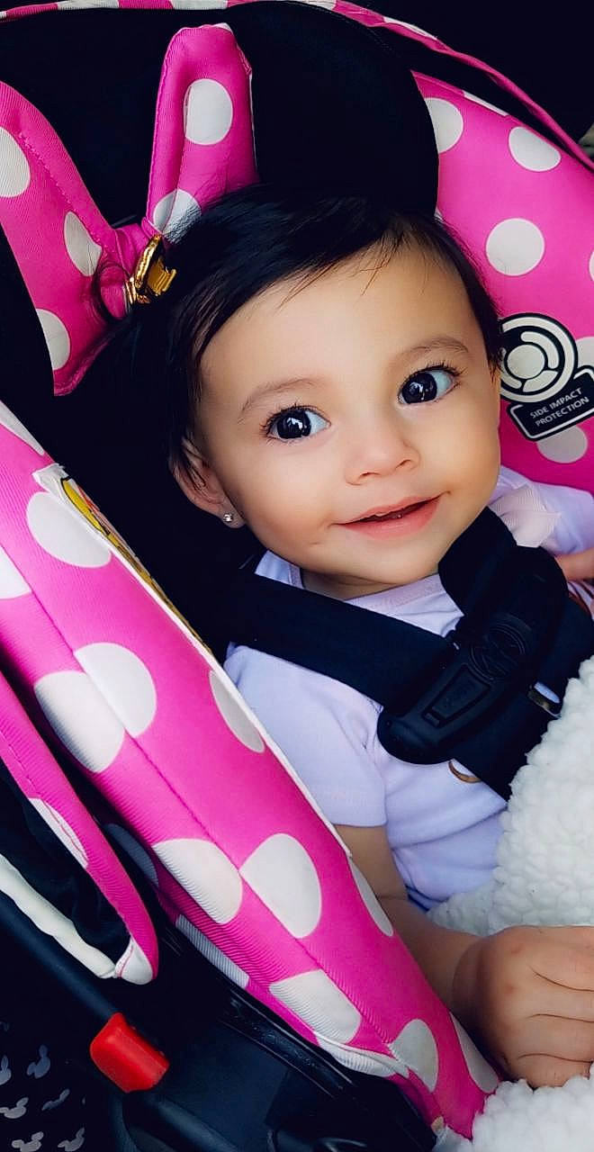 Valencia joined the competition — help win amazing prizes! baby, cheek, child, hair_accessory, lip, person, pink, toddler