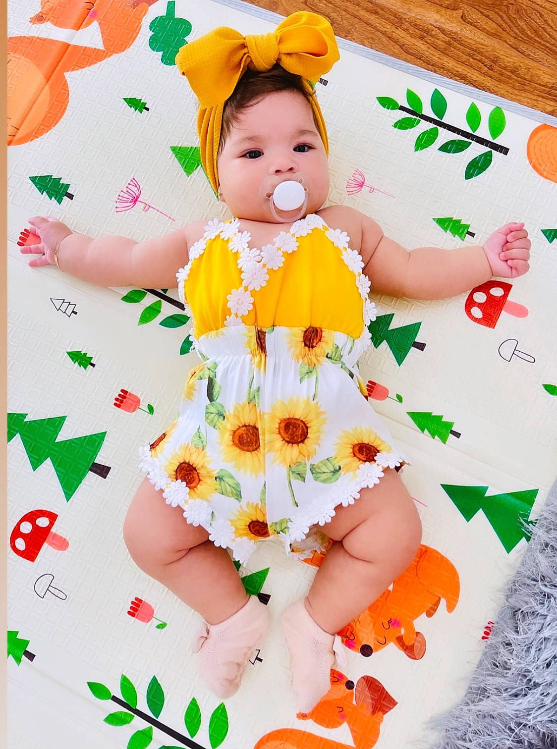 Valentina joined the competition — help win amazing prizes! baby, baby_products, baby_toddler_clothing, child, dress, event, font, green, happy, linens, magenta, party_supply, pattern, person, petal, pink, play, sleeve, toddler, white