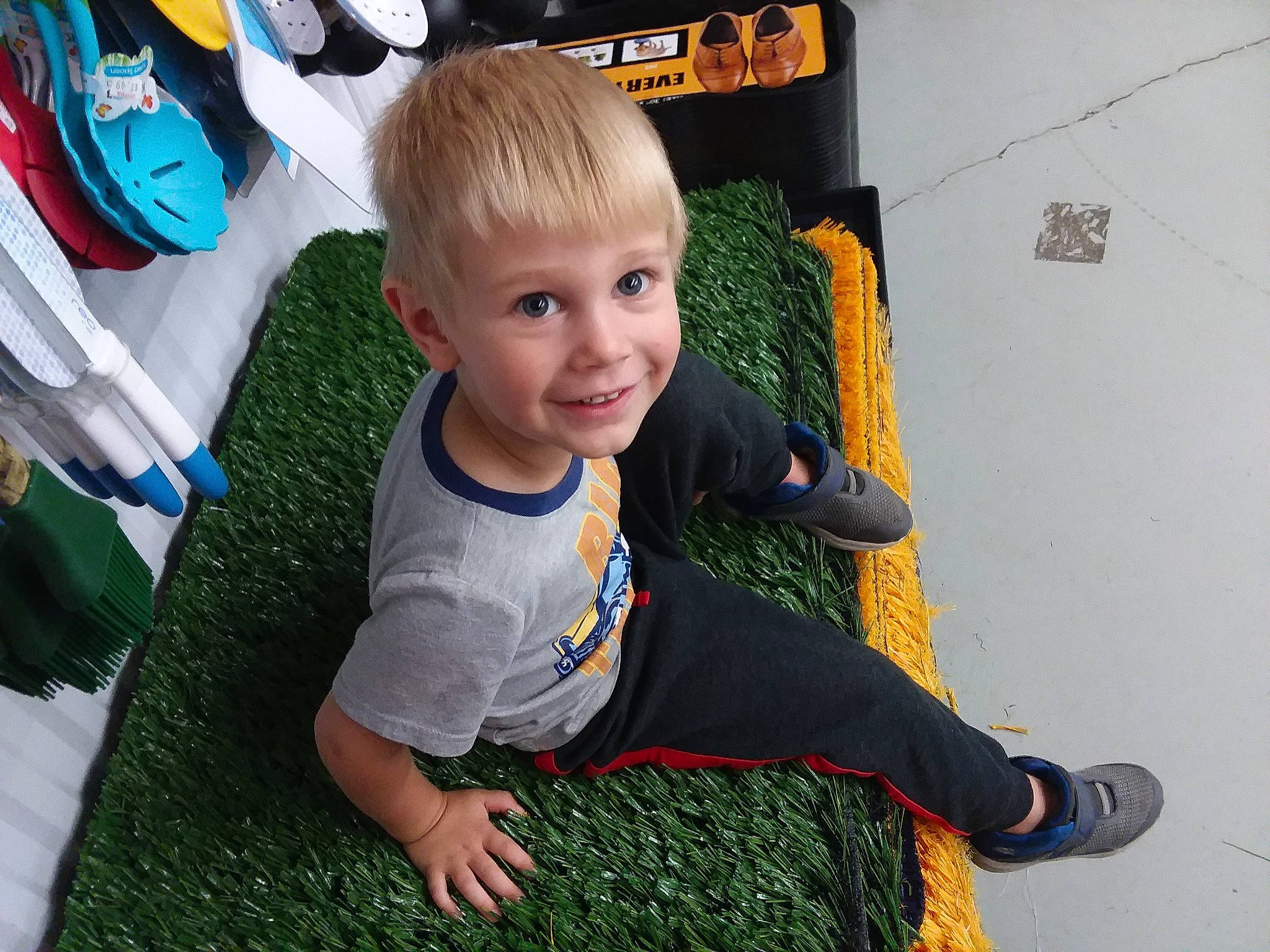 Travis joined the competition — help win amazing prizes! child, person, play, smile, t_shirt, textile, toddler