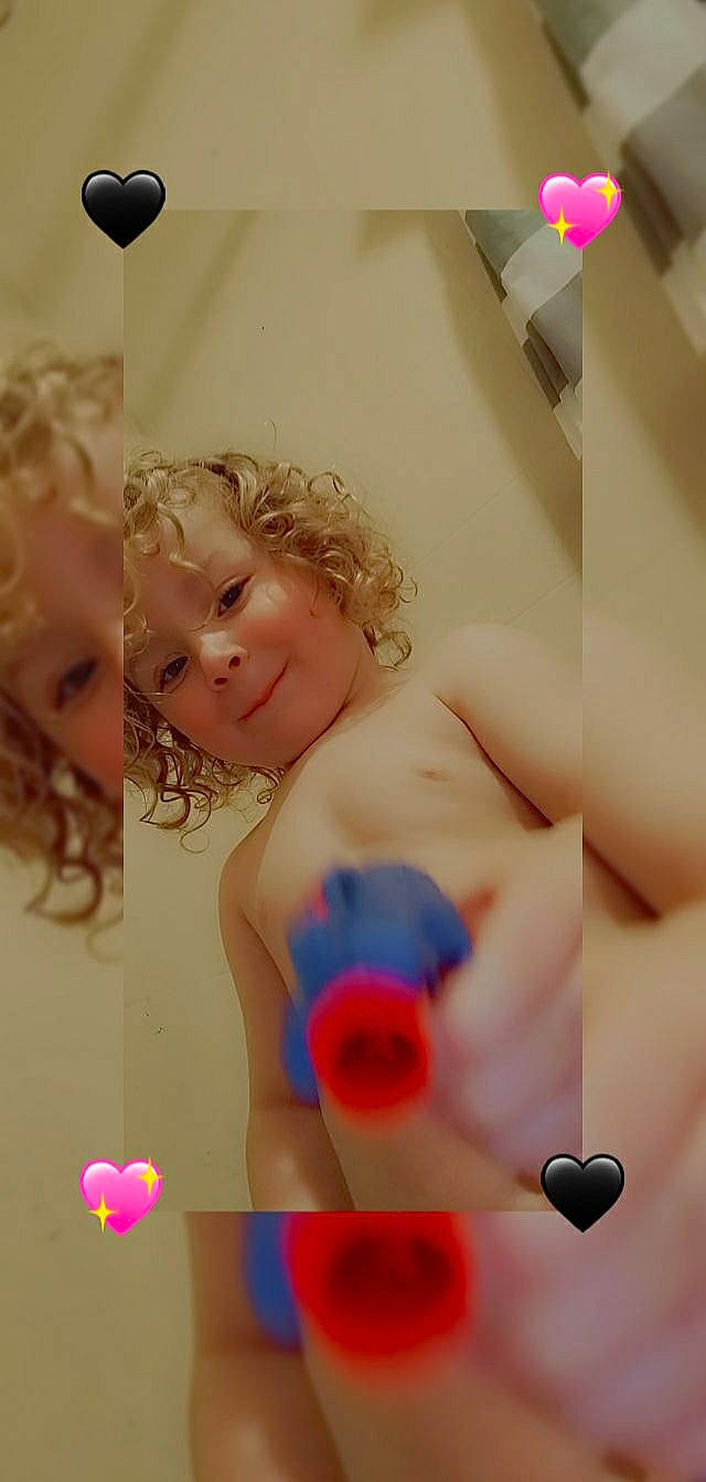 Kyle joined the competition — help win amazing prizes! abdomen, bathing, blond, chest, child, electric_blue, eyelash, facial_expression, finger, fun, gesture, happy, headwear, muscle, party_supply, person, pink, room, smile, thigh