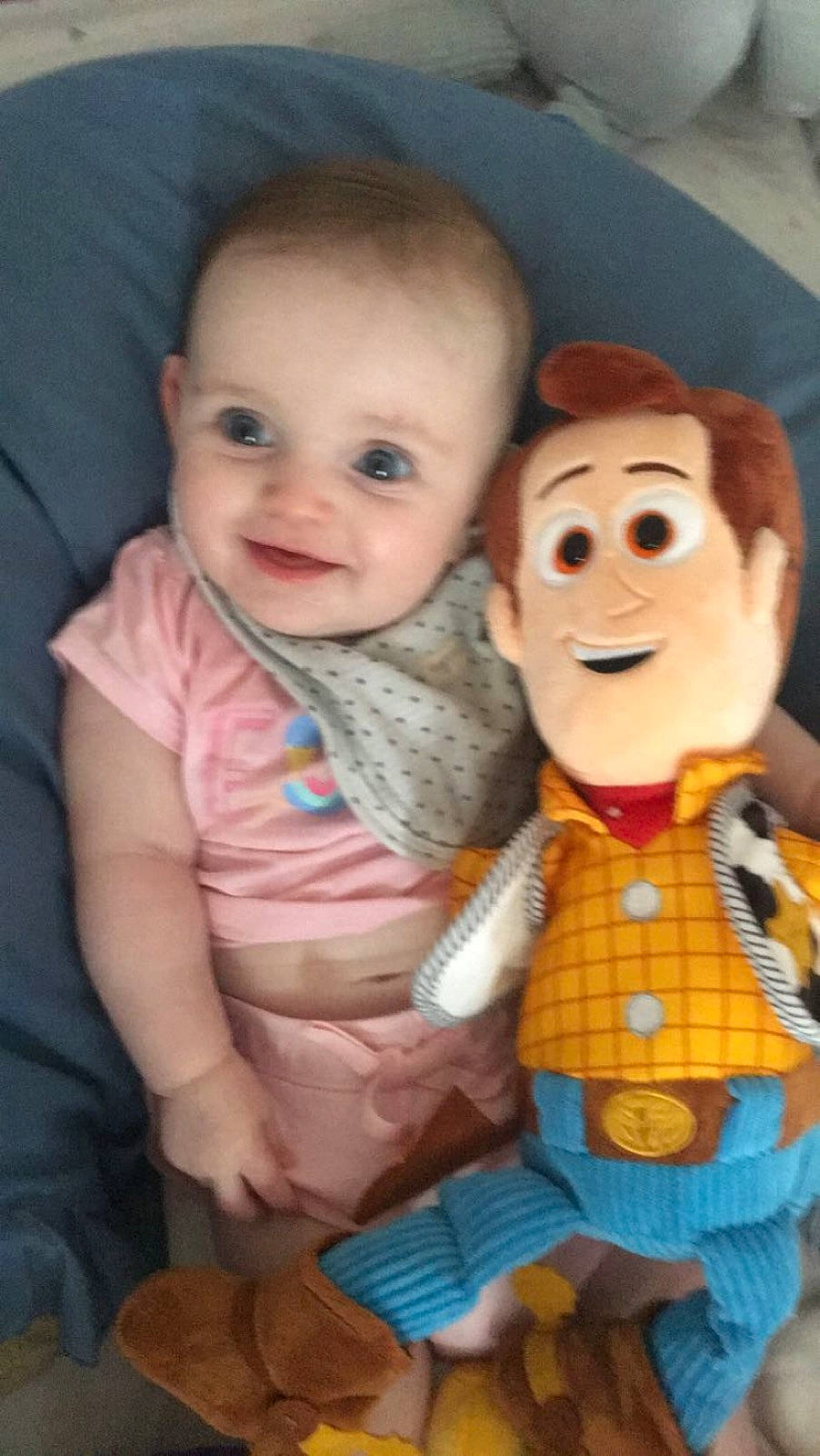 Isabella Rose joined the competition — help win amazing prizes! baby, baby_toys, cheek, child, doll, joy, person, plush, puppet, smile, stuffed_toy, textile, toddler, toy