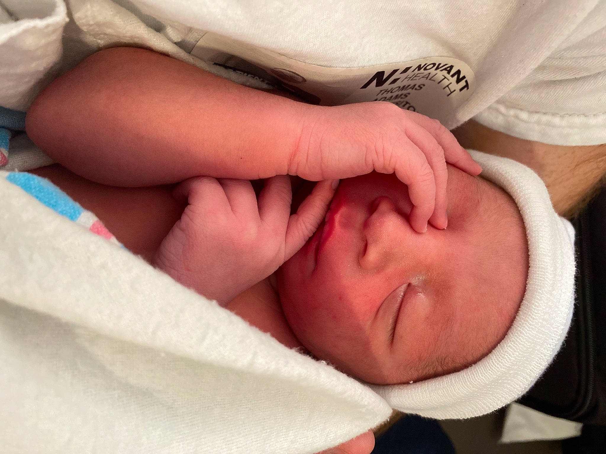 Kyngston joined the competition — help win amazing prizes! baby, baby_sleeping, cheek, child, close_up, comfort, elbow, eye, finger, gesture, hand, head, headwear, human_body, human_leg, linens, mouth, nail, person, skin