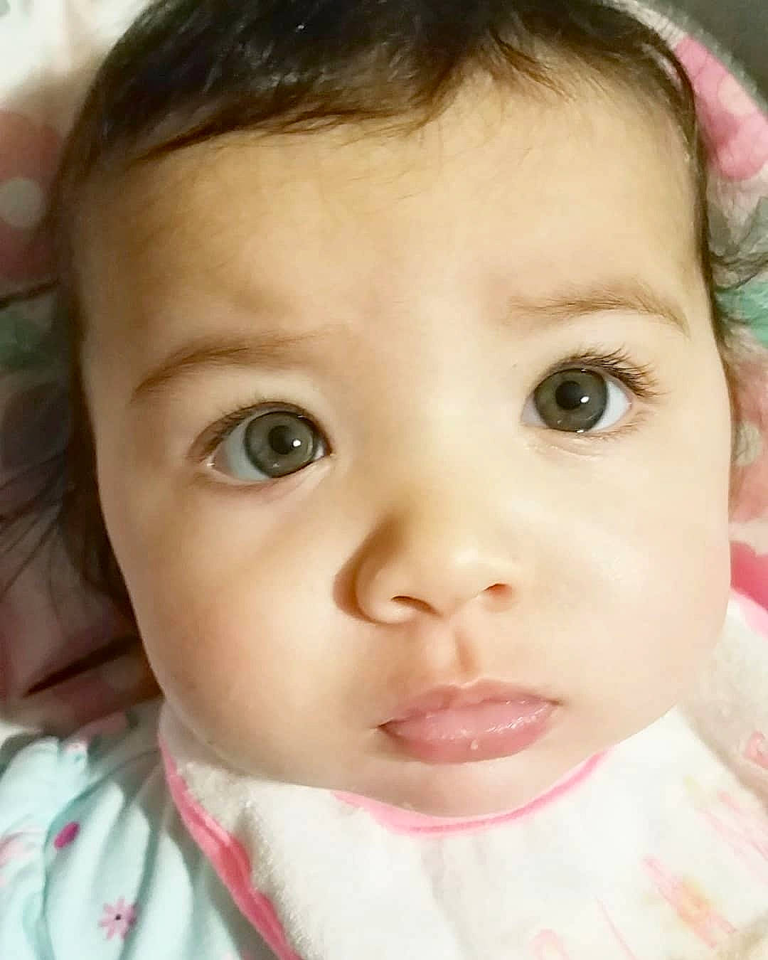 Hazley is registered to the contest to win money with this photo: cheek, child, chin, close_up, eye, eyebrow, eyelash, face, forehead, girl, head, human_hair_color, infant, iris, lip, mouth, nose, person, skin, smile