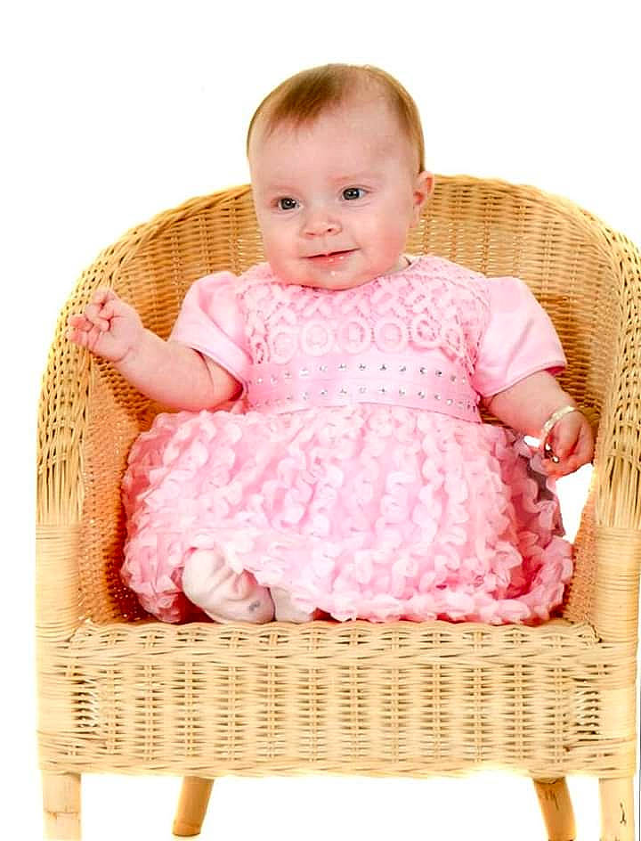 Ebony joined the competition — help win amazing prizes! baby, baby_products, baby_toddler_clothing, basket, chair, child, child_model, furniture, infant_bed, person, pink, product, sitting, toddler, wicker