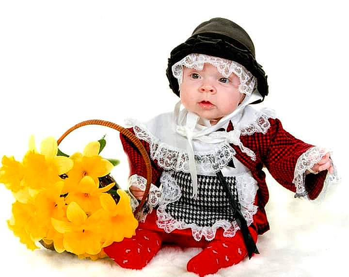 Ebony joined the competition — help win amazing prizes! child, costume, headwear, person, play, smile, toddler