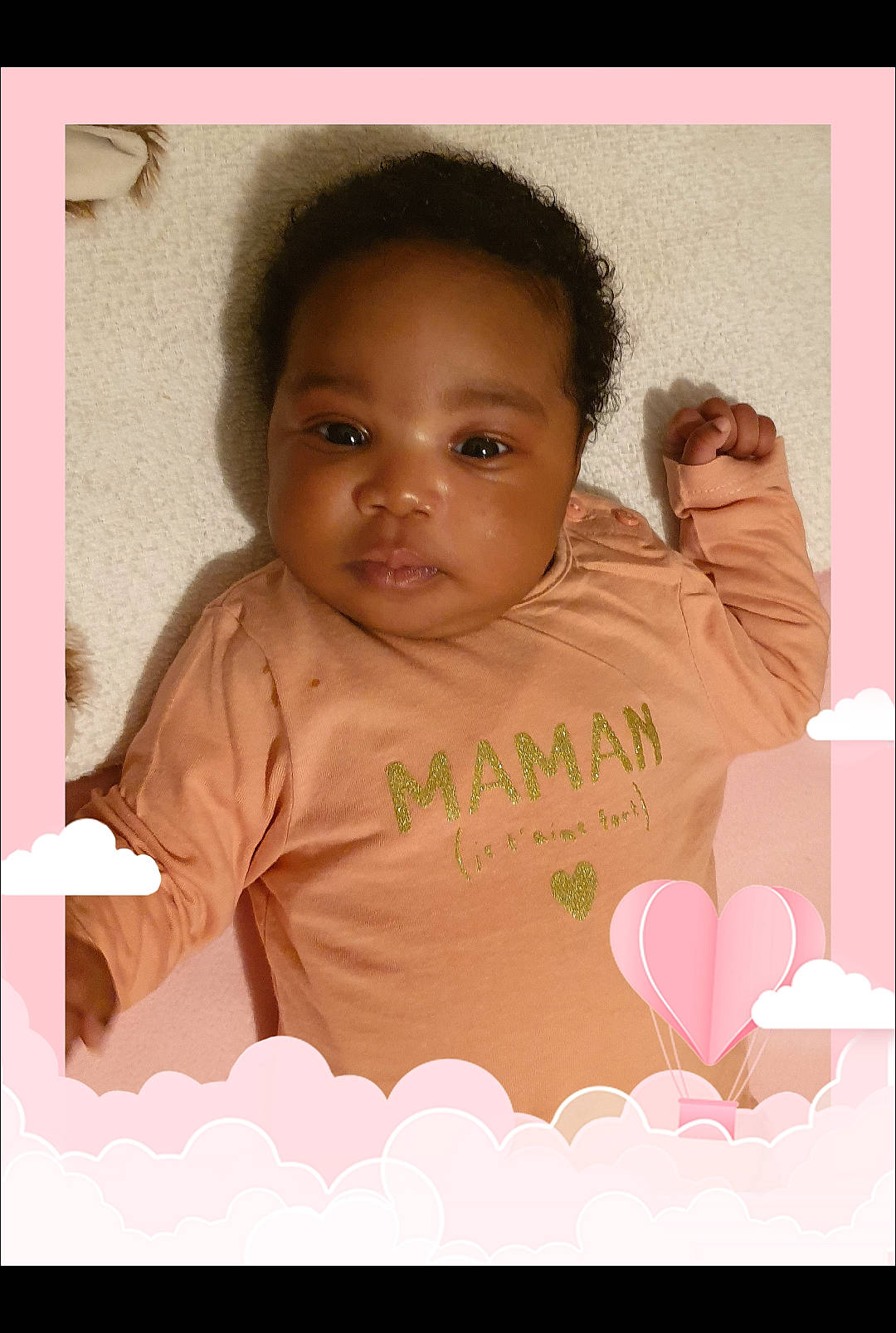 Anaya a rejoint le concours — aidez-le/la à gagner de superbes lots ! baby, baby_toddler_clothing, brown, cheek, child, face, head, lip, person, pink, skin, smile, toddler