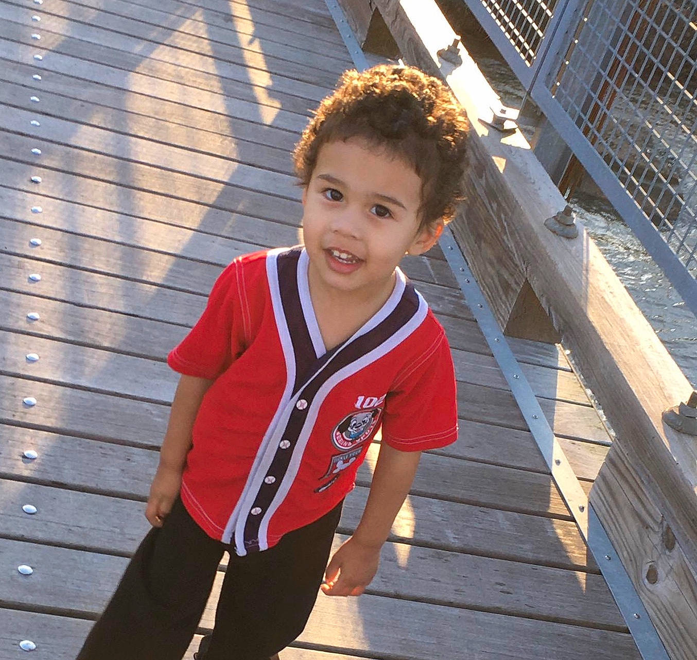 Braydon joined the competition — help win amazing prizes! child, child_model, joy, outerwear, person, shoulder, sleeve, standing, t_shirt, waist