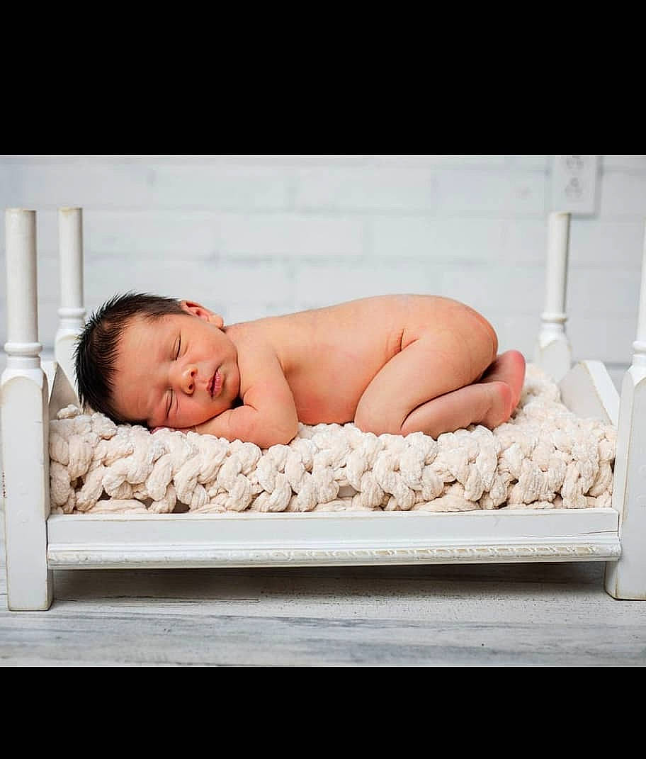 Bodhi joined the competition — help win amazing prizes! baby, baby_sleeping, baby_toddler_clothing, barefoot, child, comfort, fashion_accessory, flash_photography, flesh, flooring, foot, human_leg, linens, pattern, person, portrait_photography, rectangle, room, sitting, toddler