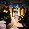 Kiko Blanco joined the competition — help win amazing prizes! cat, birthday, party, balloons, cake, hat, bib, table, celebration, number_one, happy_birthday_banner, festive, pet, indoor, decorations, cute, animal, food, black_tablecloth, card