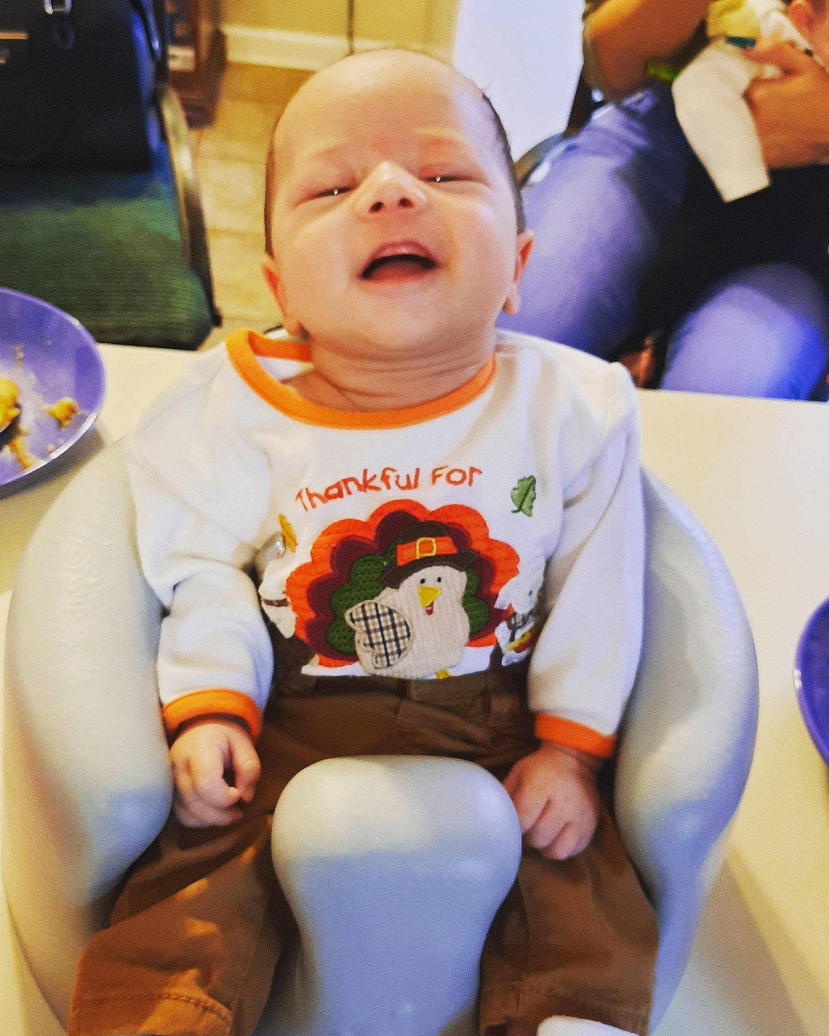Graysen joined the competition — help win amazing prizes! baby, child, facial_expression, fun, person, sitting, smile, toddler, vacation