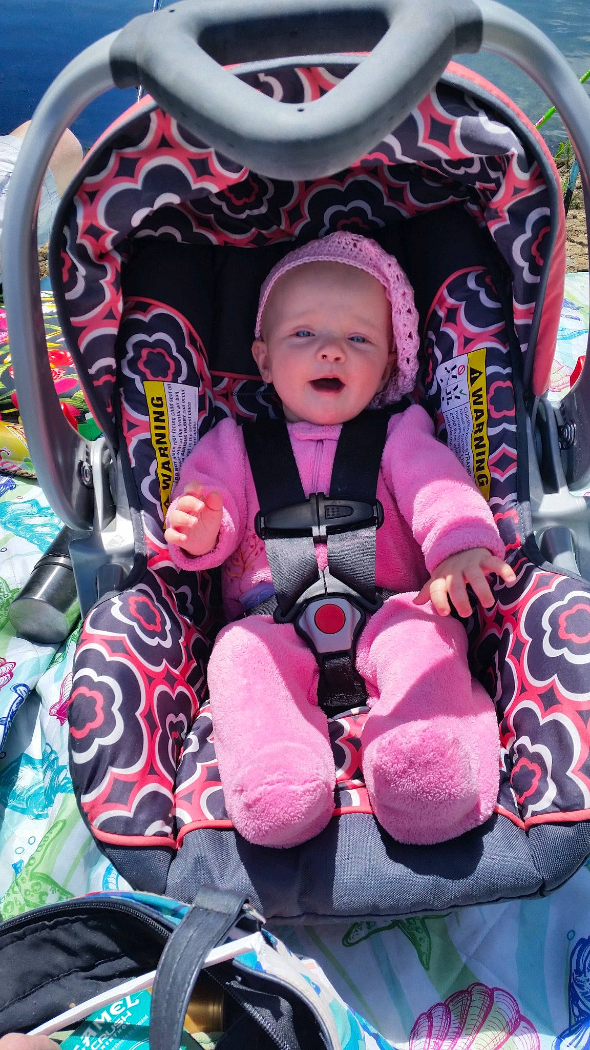 Charlee joined the competition — help win amazing prizes! auto_part, baby, baby_carriage, baby_products, baby_toddler_clothing, car_seat, carmine, child, event, fun, leisure, magenta, motor_vehicle, person, pink, purple, recreation, sitting, steering_wheel, toddler