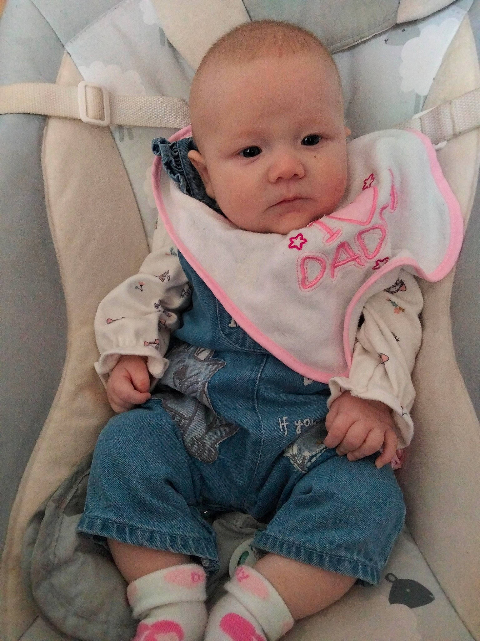 Aria-rose joined the competition — help win amazing prizes! baby, baby_products, baby_safety, baby_sleeping, baby_toddler_clothing, cheek, child, comfort, human_leg, lap, linens, pattern, person, pink, sitting, skin, sleeve, sock, thigh, toddler