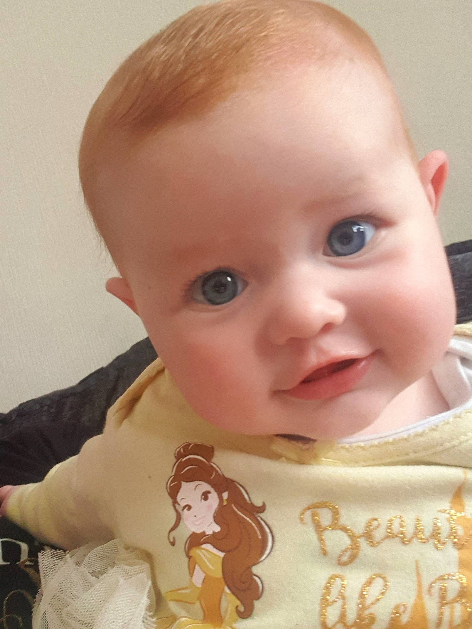 Isabella-rose is registered to the contest to win money with this photo: baby, brown_hair, cheek, child, chin, close_up, ear, eye, eyebrow, face, forehead, head, iris, lip, mouth, nose, person, skin, toddler