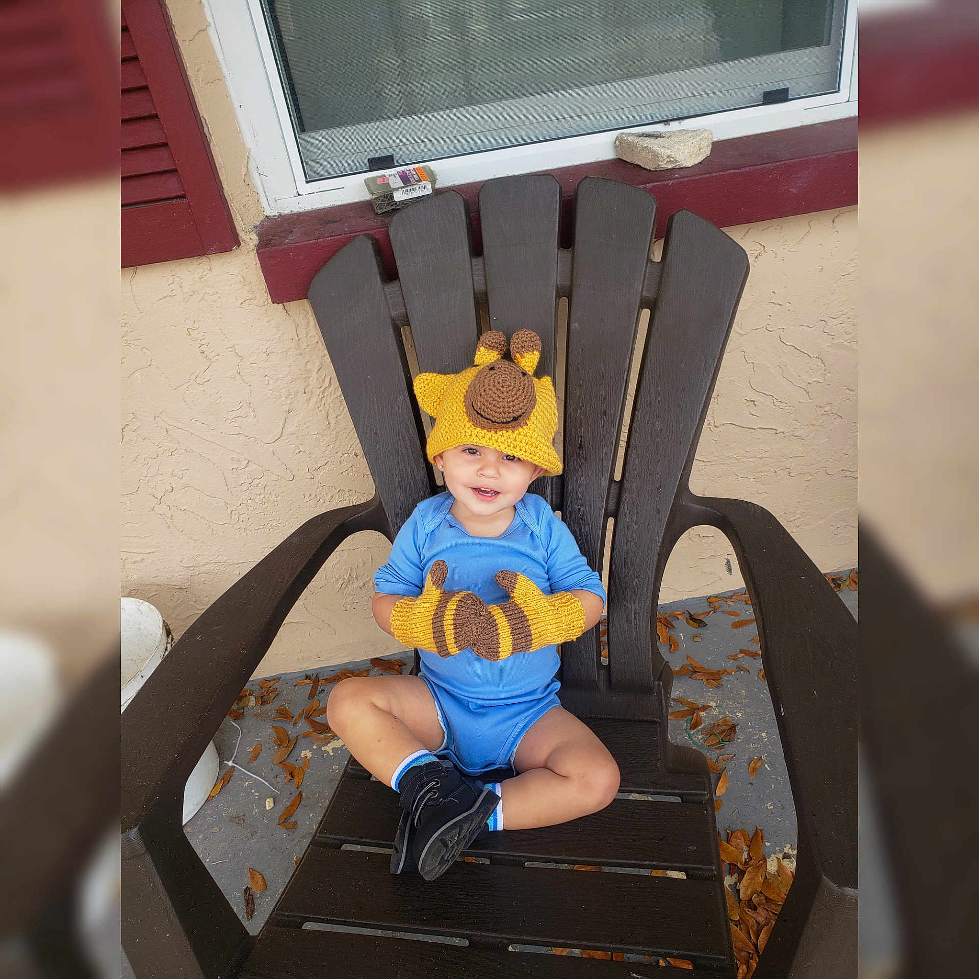 Danilo is registered to the contest to win money with this photo: chair, fun, furniture, person, product, toddler