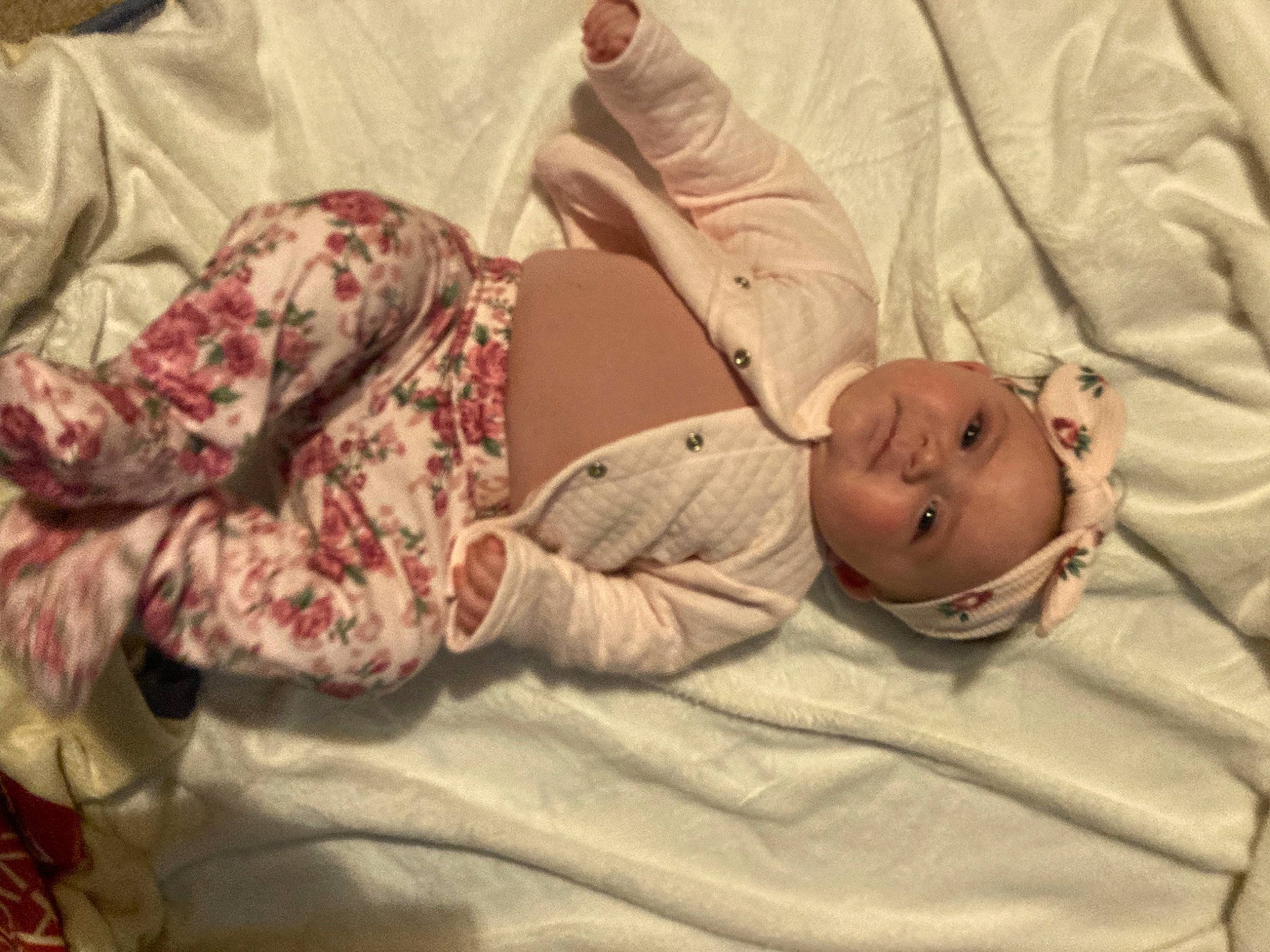 Kamila joined the competition — help win amazing prizes! abdomen, baby, baby_products, baby_sleeping, baby_toddler_clothing, bed_sheet, bedding, bedtime, child, comfort, gesture, hand, head, headwear, human_body, linens, person, room, skin, sleeve