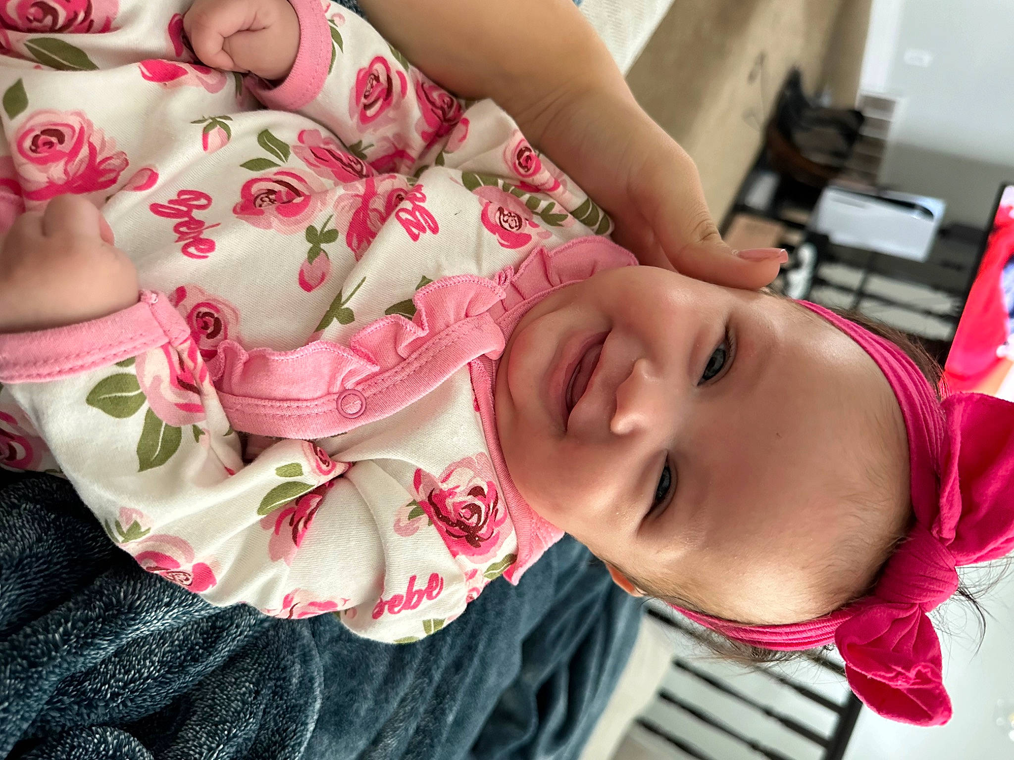 Alaiyah joined the competition — help win amazing prizes! baby, baby_toddler_clothing, cheek, chest, child, eye, eyelash, finger, happy, human_leg, joy, lip, mouth, nail, neck, person, pink, rose, skin, smile