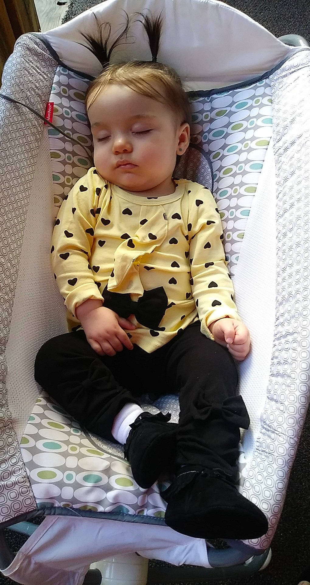 Nova joined the competition — help win amazing prizes! baby, baby_toddler_clothing, child, comfort, home_accessories, lap, linens, pattern, person, sitting, sleeve, sock, toddler