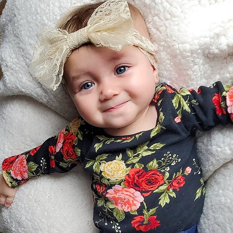 Jordynn joined the competition — help win amazing prizes! baby, beauty, cheek, child, child_model, ear, eye, face, head, headgear, headwear, joy, lip, nose, outerwear, person, product, skin, sleeve, smile