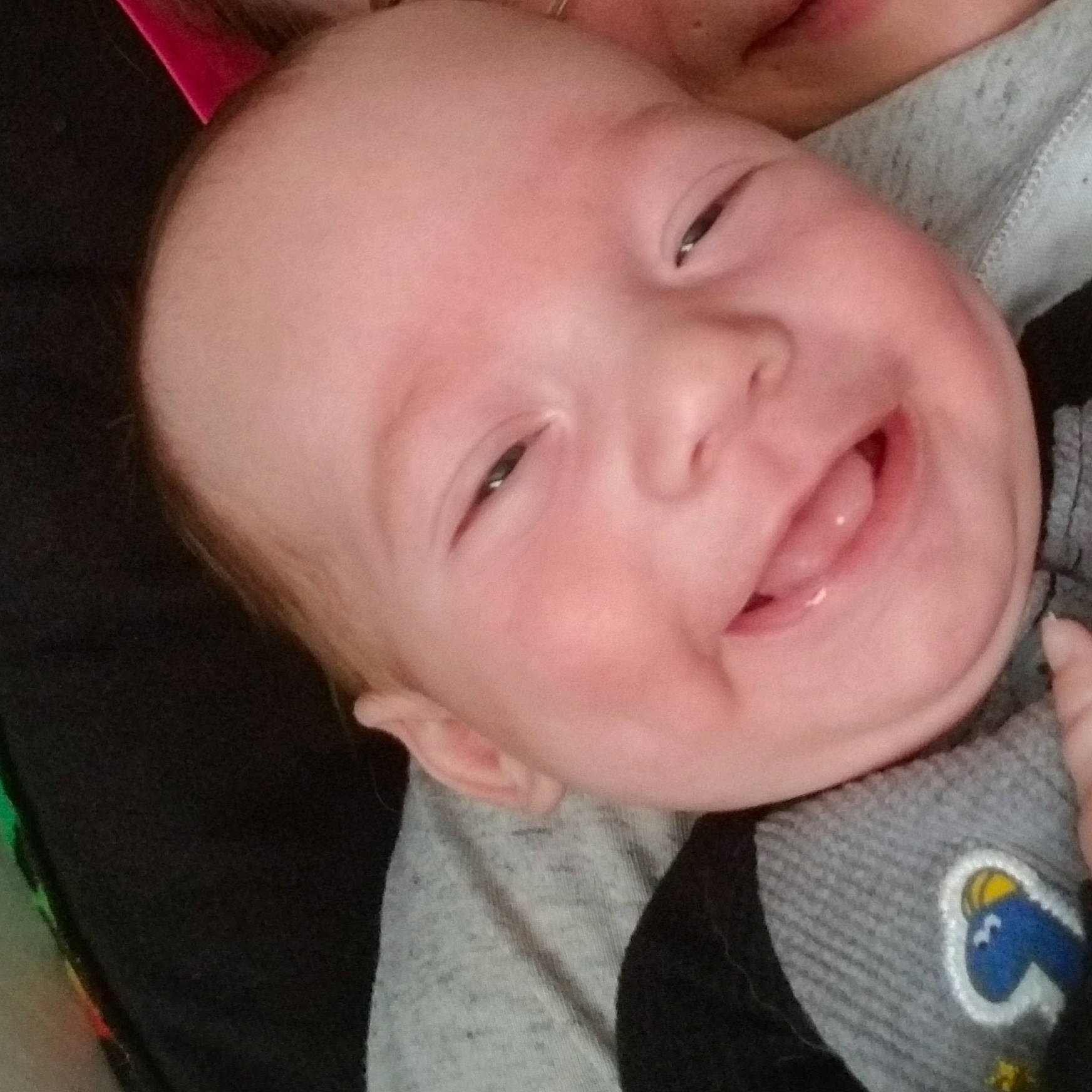 Clinton joined the competition — help win amazing prizes! baby, cheek, child, chin, ear, eye, face, facial_expression, forehead, head, jaw, joy, lip, mouth, neck, nose, organ, person, skin, smile