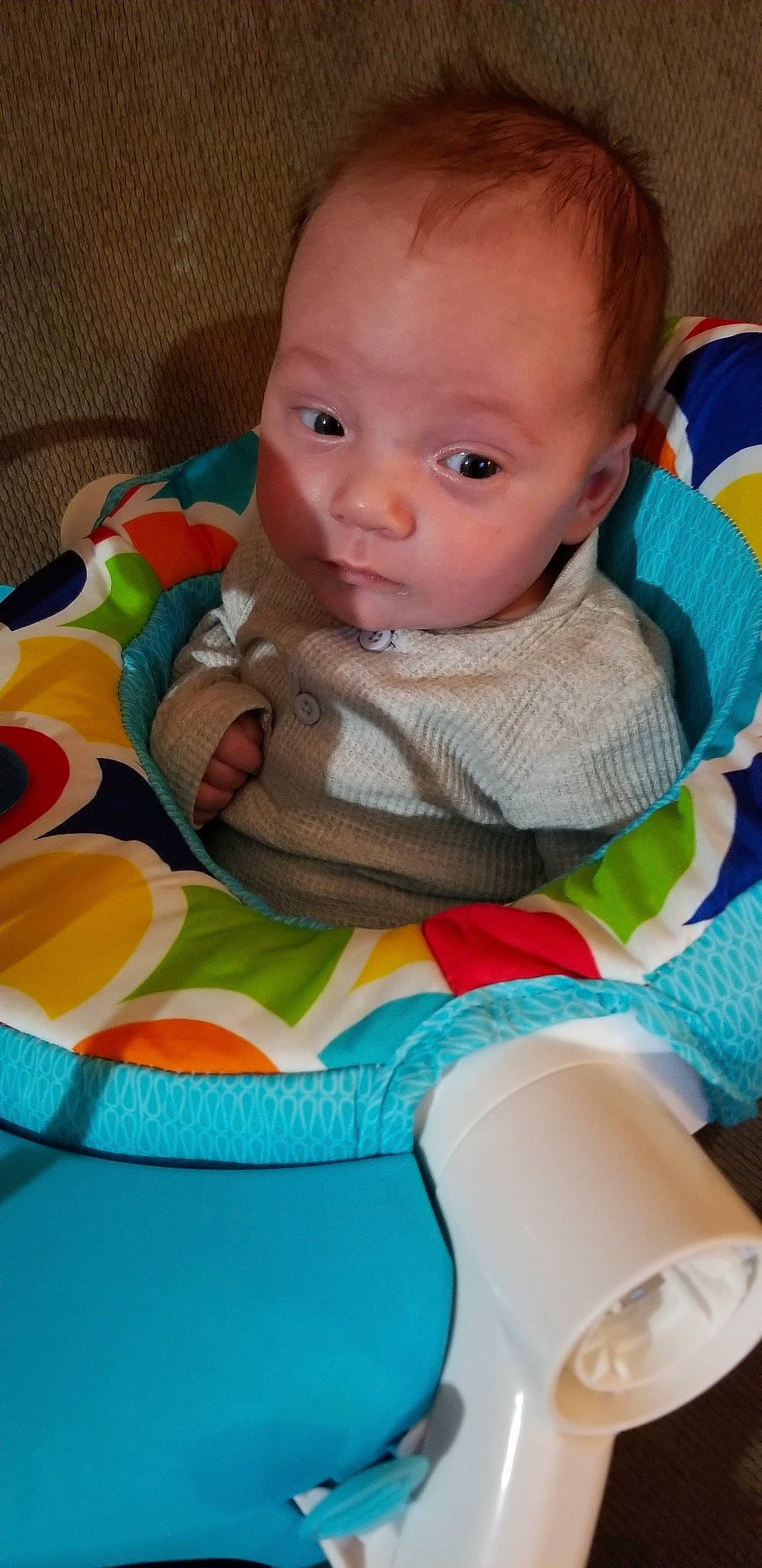 Clinton joined the competition — help win amazing prizes! baby, baby_products, cheek, child, eye, lip, nose, person, play, product, skin, toddler