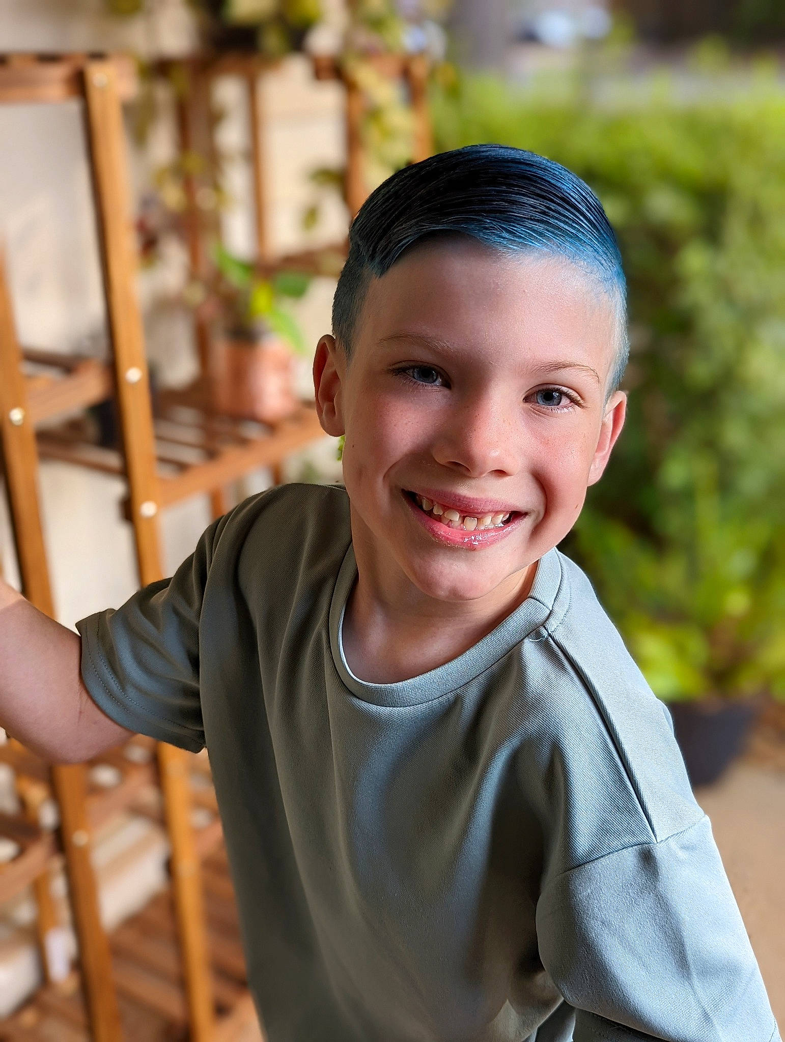 Dante joined the competition — help win amazing prizes! black_hair, chair, child, flash_photography, forehead, fun, happy, joy, laugh, leisure, person, portrait, portrait_photography, recreation, sitting, skin, smile, t_shirt, temple, uniform