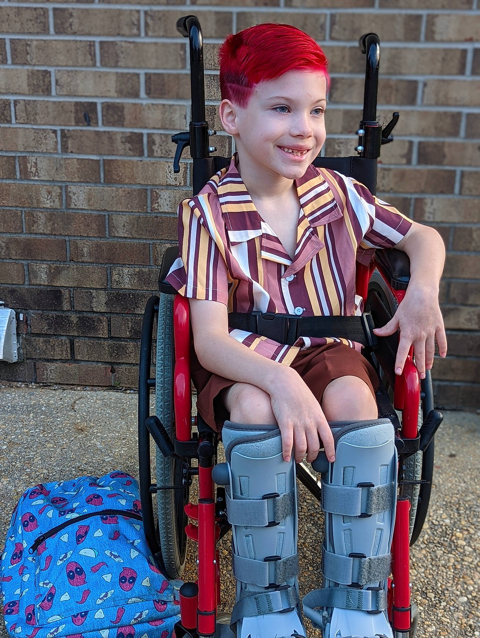 Dante joined the competition — help win amazing prizes! baby_products, blue, chair, child, costume, dress, electric_blue, eye, face, fun, hat, headwear, joy, musician, person, recreation, red, smile, toddler, tradition