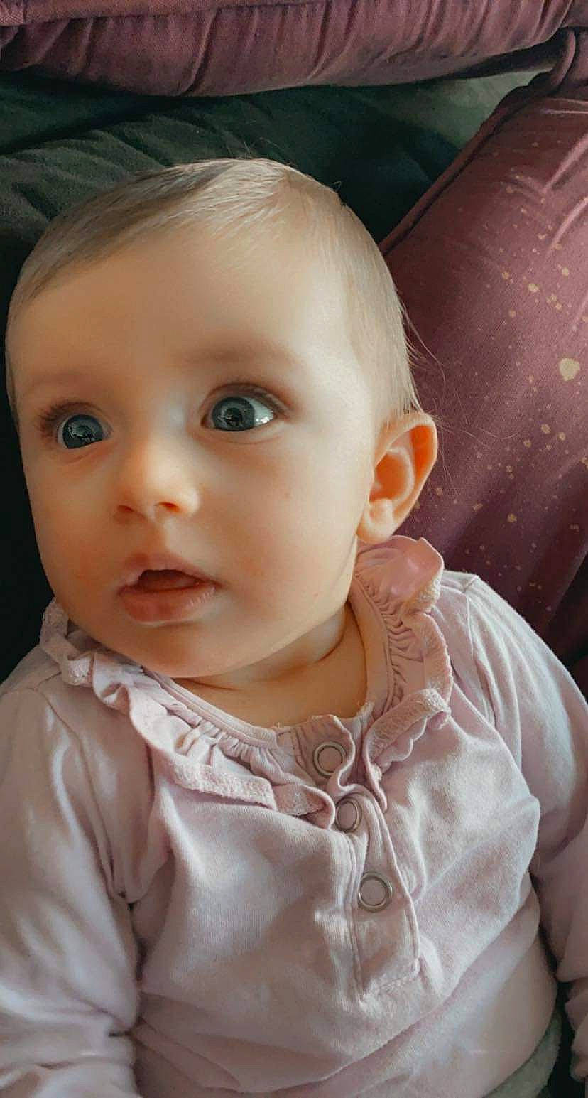 Léa a rejoint le concours — aidez-le/la à gagner de superbes lots ! baby, baby_toddler_clothing, cheek, child, chin, collar, dress, ear, eyebrow, eyelash, face, hair, head, iris, lip, neck, nose, person, skin, sleeve