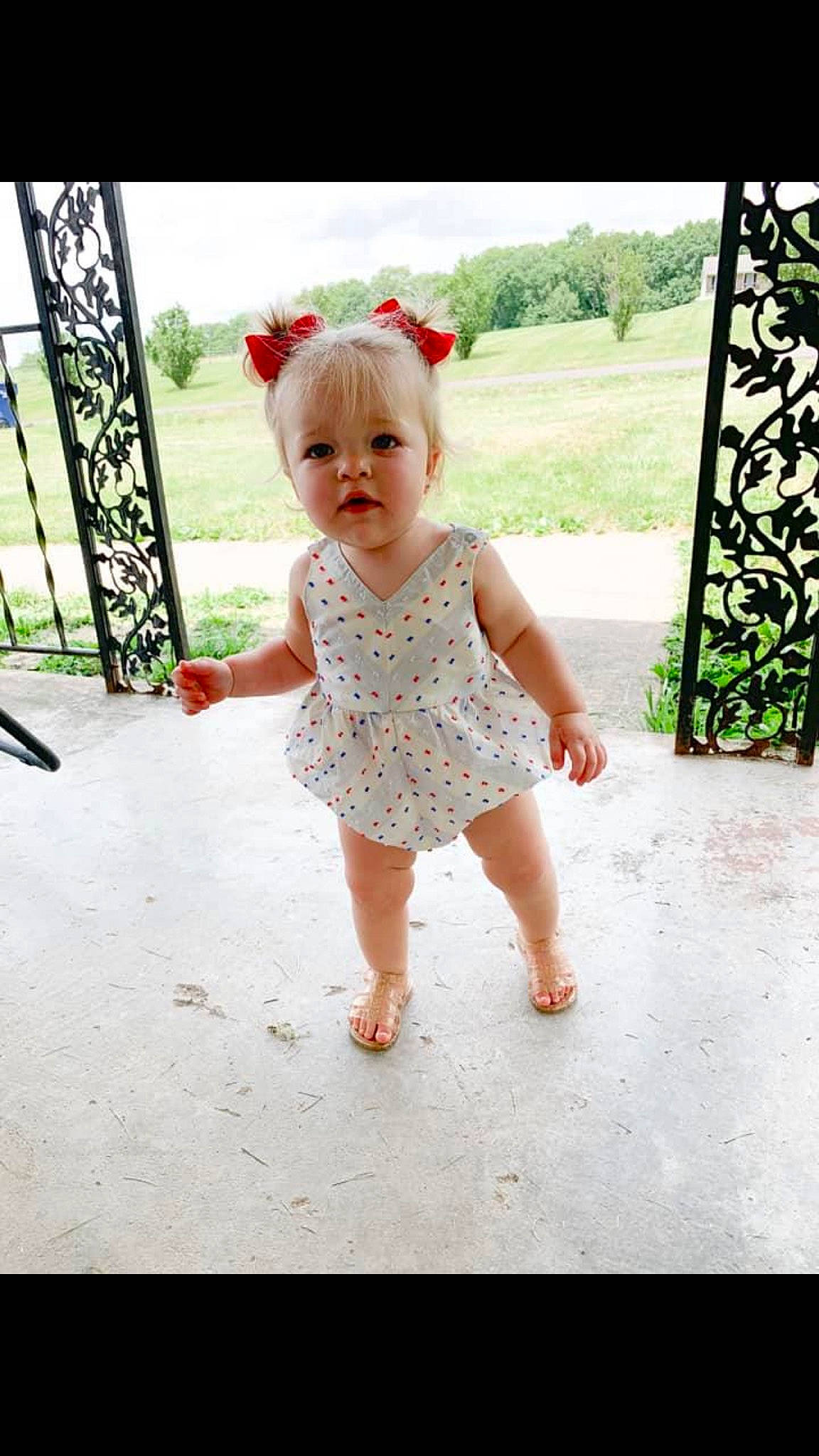Kenlee is registered to the contest to win money with this photo: baby, baby_toddler_clothing, beauty, child, child_model, design, dress, pattern, person, photography, play, product, shoulder, skin, sleeve, smile, standing, summer, toddler, walking