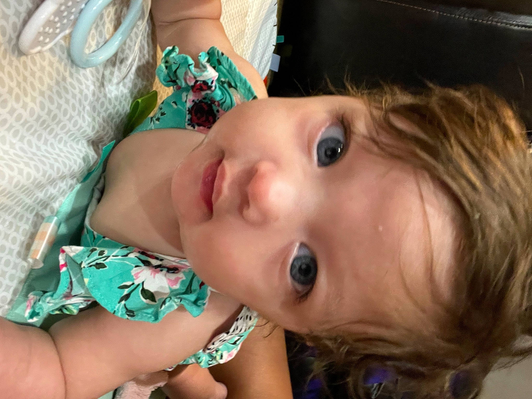 Genevieve joined the competition — help win amazing prizes! baby, black_hair, cheek, chin, eye, eyebrow, eyelash, face, grass, happy, head, iris, lip, mouth, nose, person, plant, shoulder, skin, smile