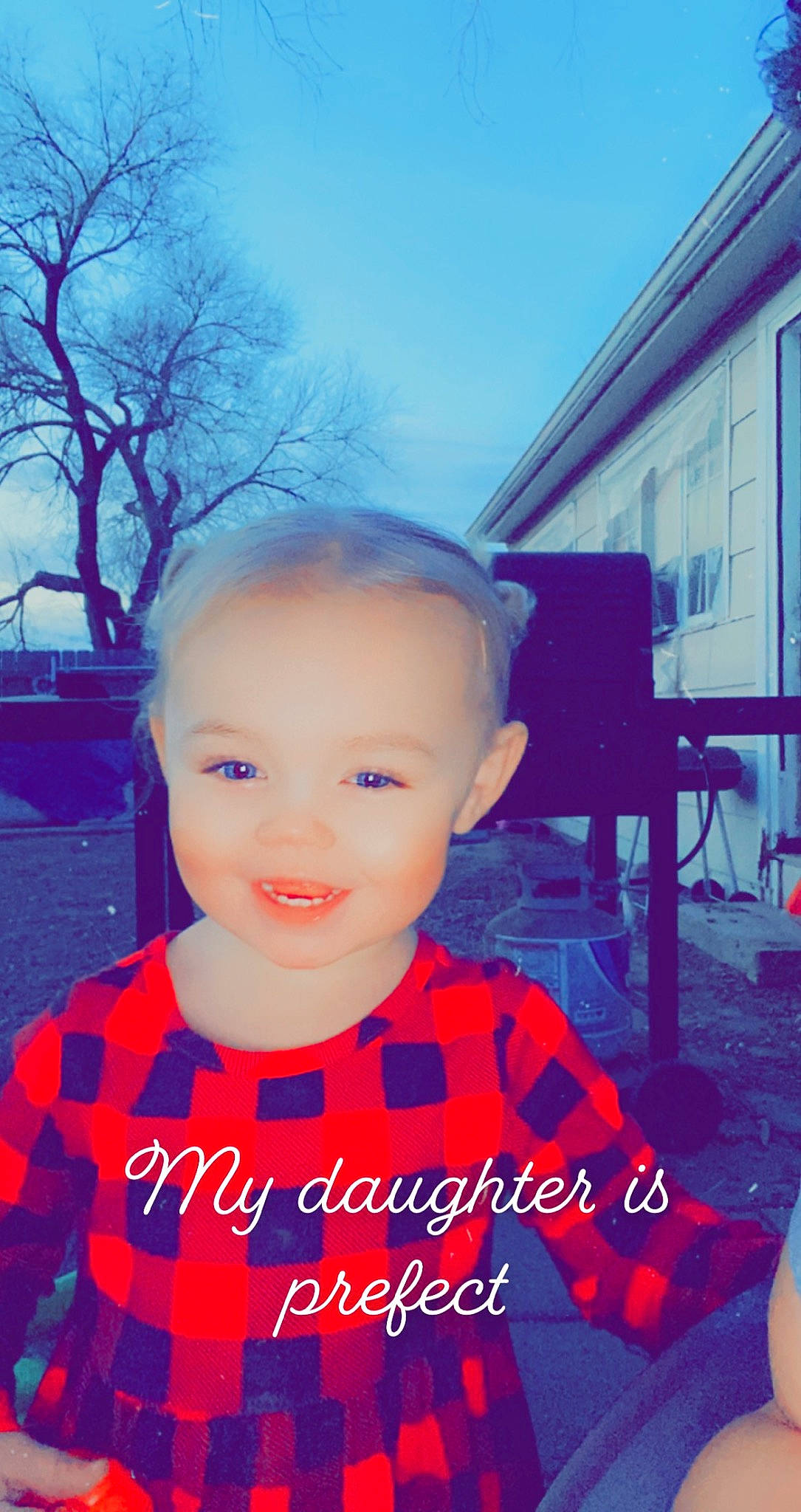 Presleigh is registered to the contest to win money with this photo: baby, blue, child, cool, electric_blue, flash_photography, fun, happy, joy, leisure, magenta, pattern, person, photo_caption, portrait_photography, recreation, sky, smile, t_shirt, toddler