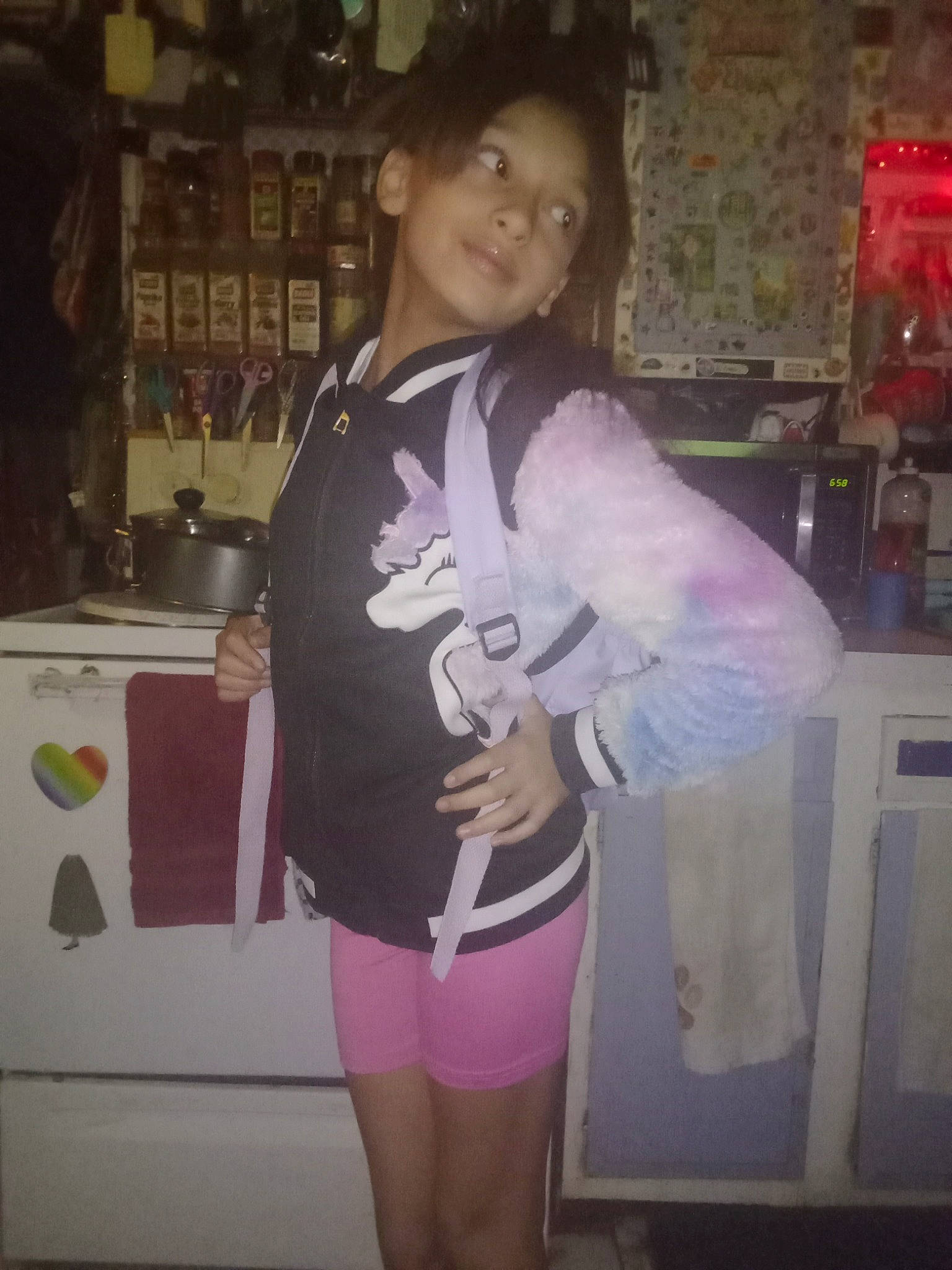 Saydee Rose joined the competition — help win amazing prizes! abdomen, bangs, black_hair, fashion, fashion_design, fun, human_leg, leg, long_hair, magenta, person, room, shorts, sleeve, smile, sportswear, standing, t_shirt, thigh, trunk