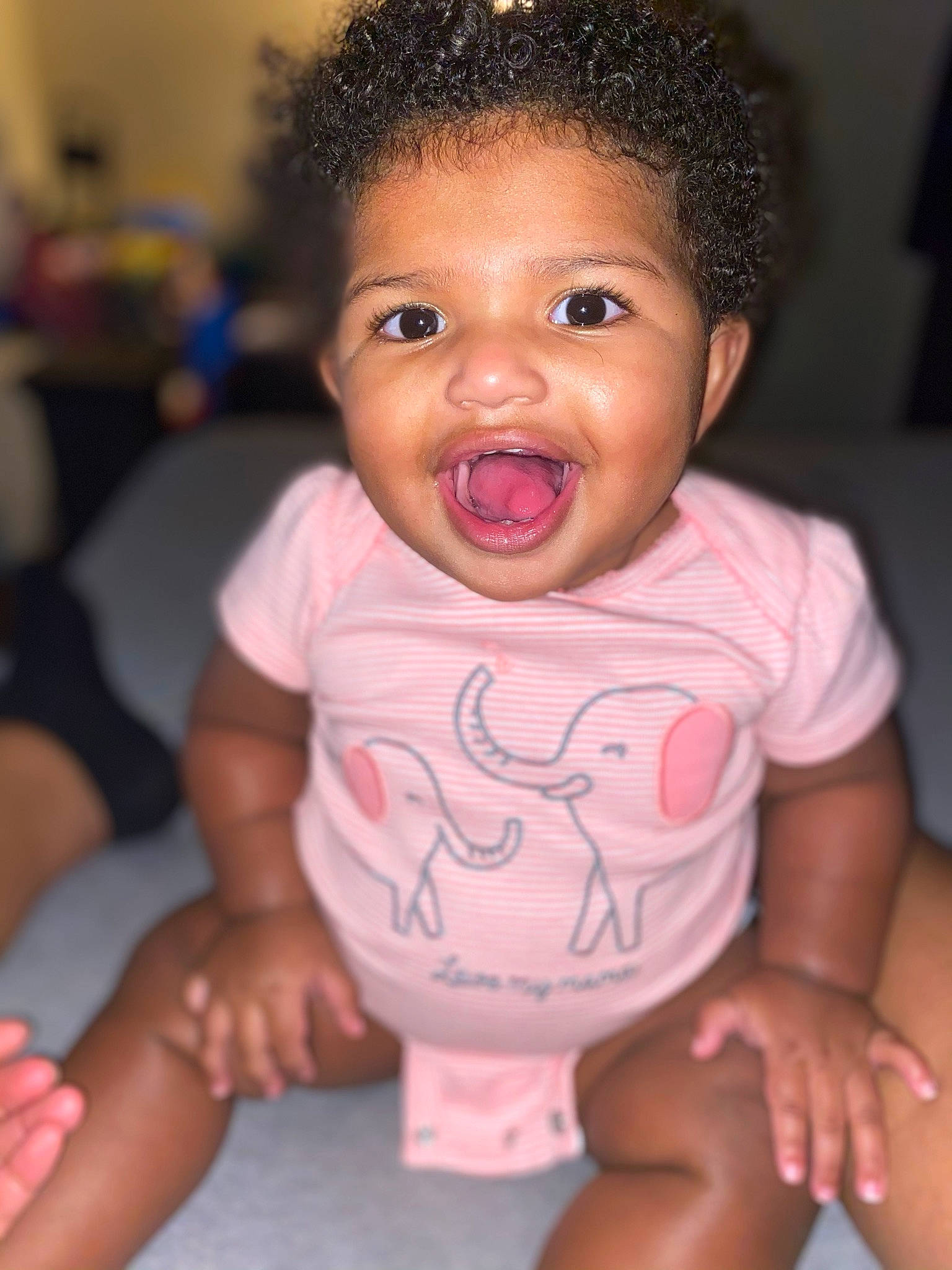 Janiylah joined the competition — help win amazing prizes! baby_toddler_clothing, cheek, chin, eye, eyebrow, face, forehead, hair, hairstyle, hand, head, human_body, joint, lip, mouth, neck, nose, organ, person, skin