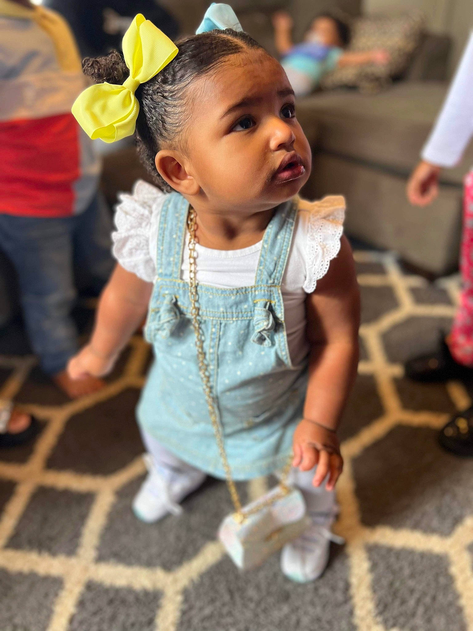 Janiylah is registered to the contest to win money with this photo: baby_toddler_clothing, child, entertainment, event, eyewear, fashion_accessory, fun, hairstyle, happy, head, jewellery, leisure, person, sandal, shoe, skin, sleeve, street, t_shirt, toddler