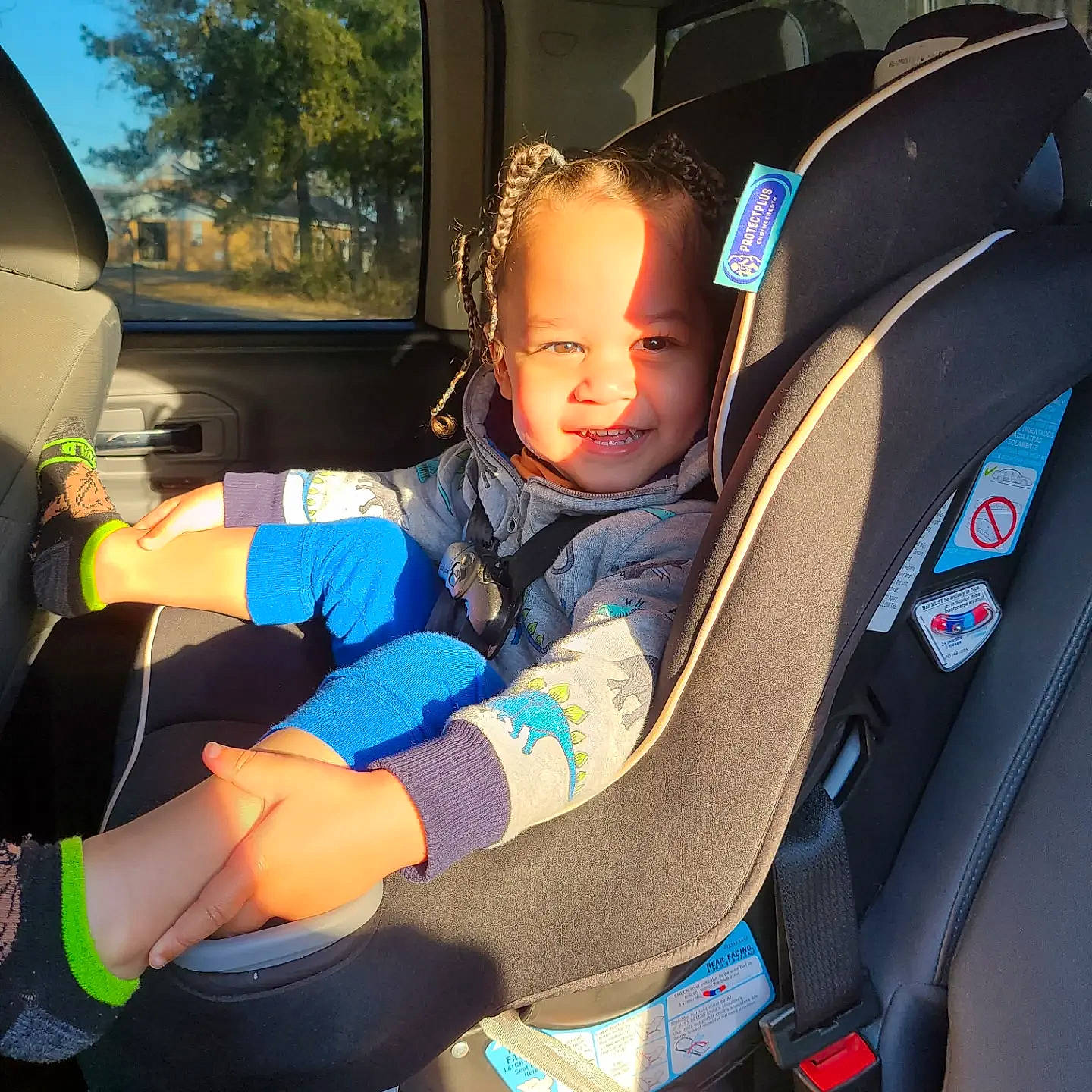 Keagan joined the competition — help win amazing prizes! auto_part, automotive_design, automotive_exterior, car, car_seat, car_seat_cover, comfort, electric_blue, family_car, head_restraint, joy, mode_of_transport, motor_vehicle, person, plant, seat_belt, steering_part, steering_wheel, toddler, vehicle
