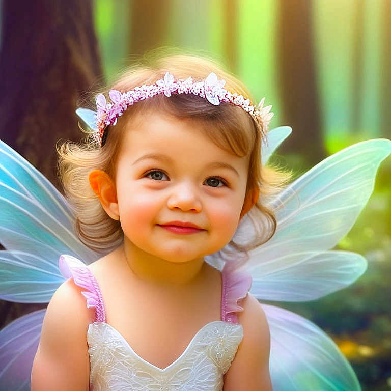 Melainie joined the competition — help win amazing prizes! accessories, angel, child, clothing, costume, dress, face, female, flower, flowerarrangement, flowerbouquet, girl, happy, head, jewelry, person, photography, plant, portrait, smile