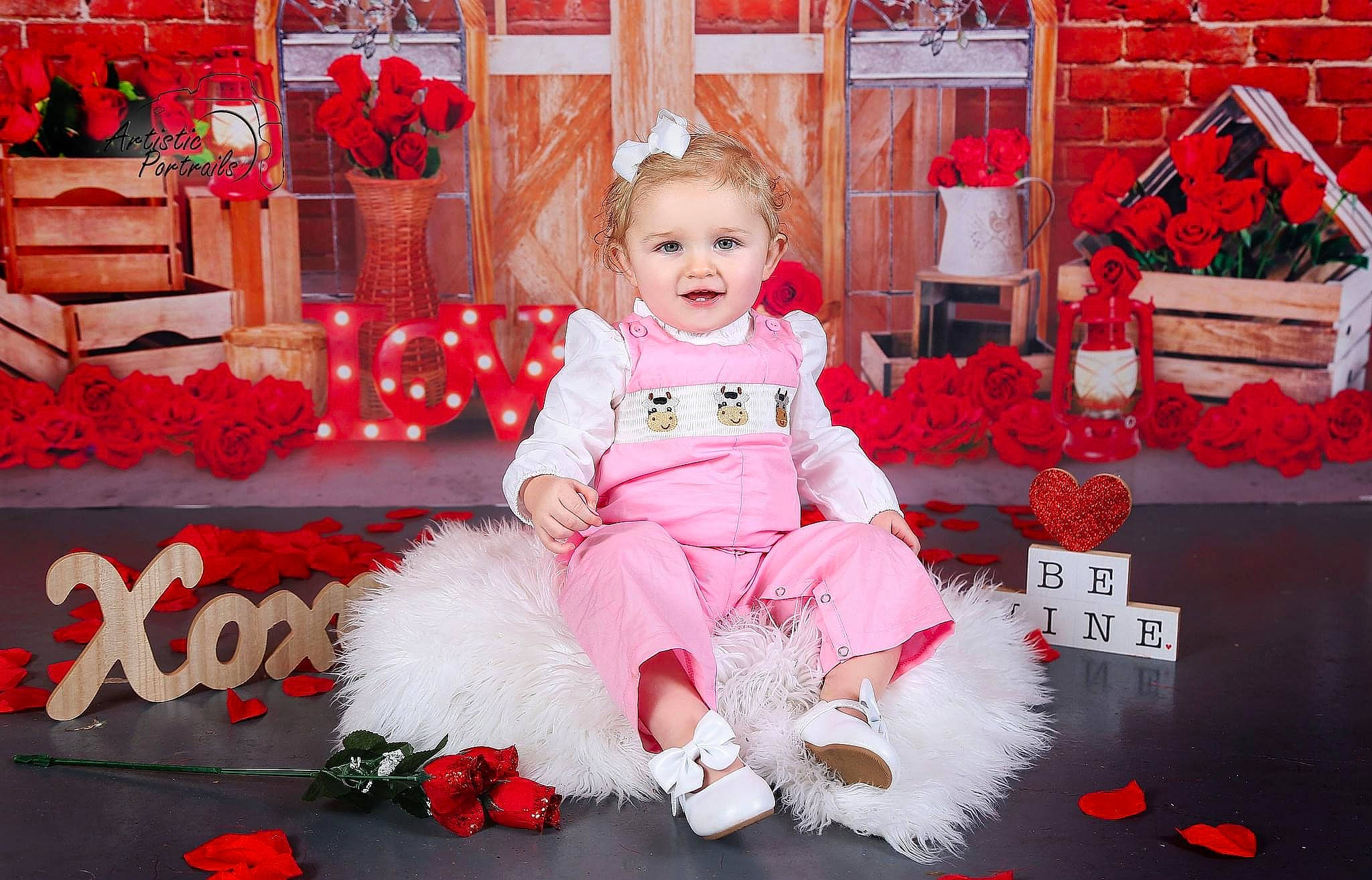Oaklynne joined the competition — help win amazing prizes! baby, baby_toddler_clothing, carmine, child, christmas, christmas_eve, event, flooring, happy, holiday, joy, magenta, pattern, person, pink, red, shoe, sitting, sleeve, smile