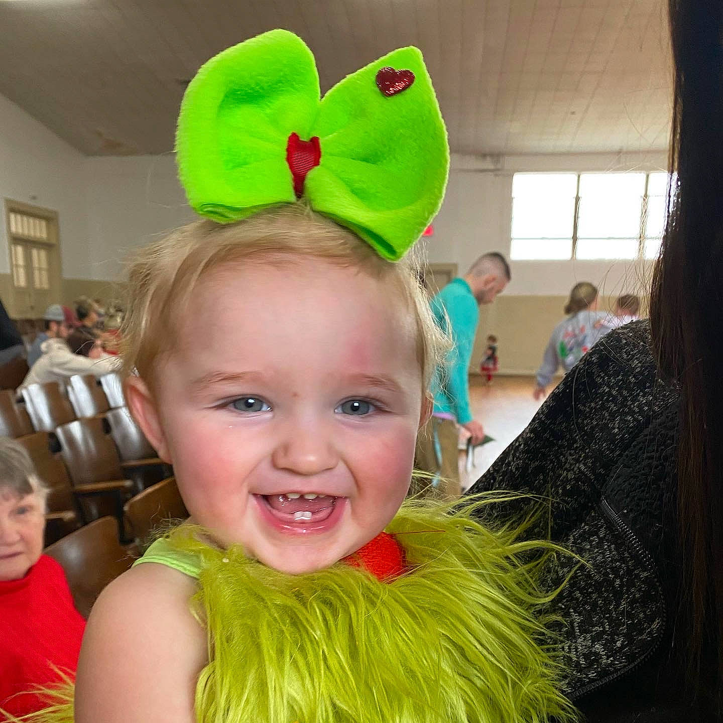 Oaklynne joined the competition — help win amazing prizes! chair, child, community, costume, costume_hat, event, fashion_accessory, fun, green, happy, hat, head, insect, joy, organ, party_supply, person, photograph, smile, snapshot